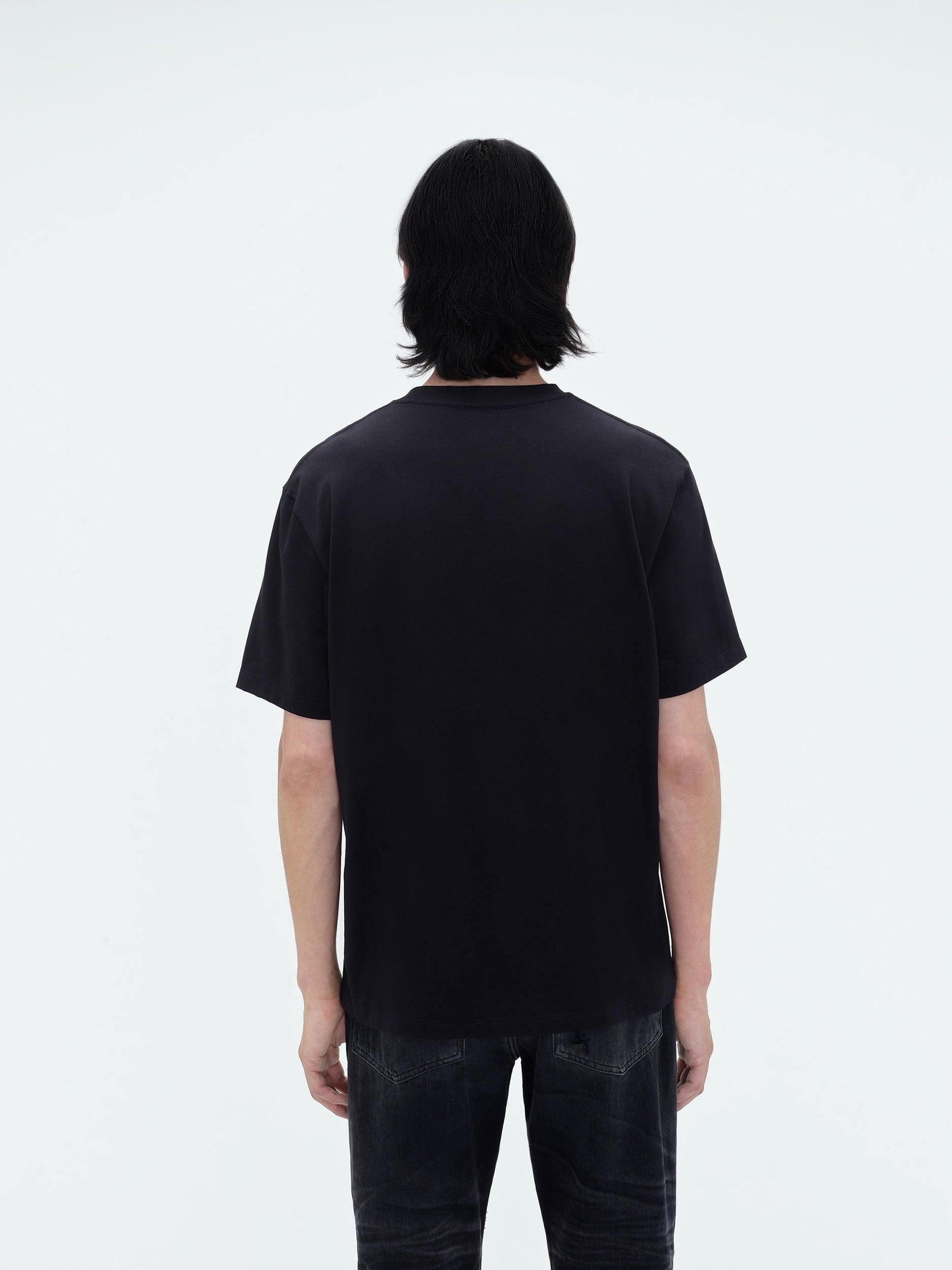 AMIRI STAGGERED LOGO TEE - Black Product Image
