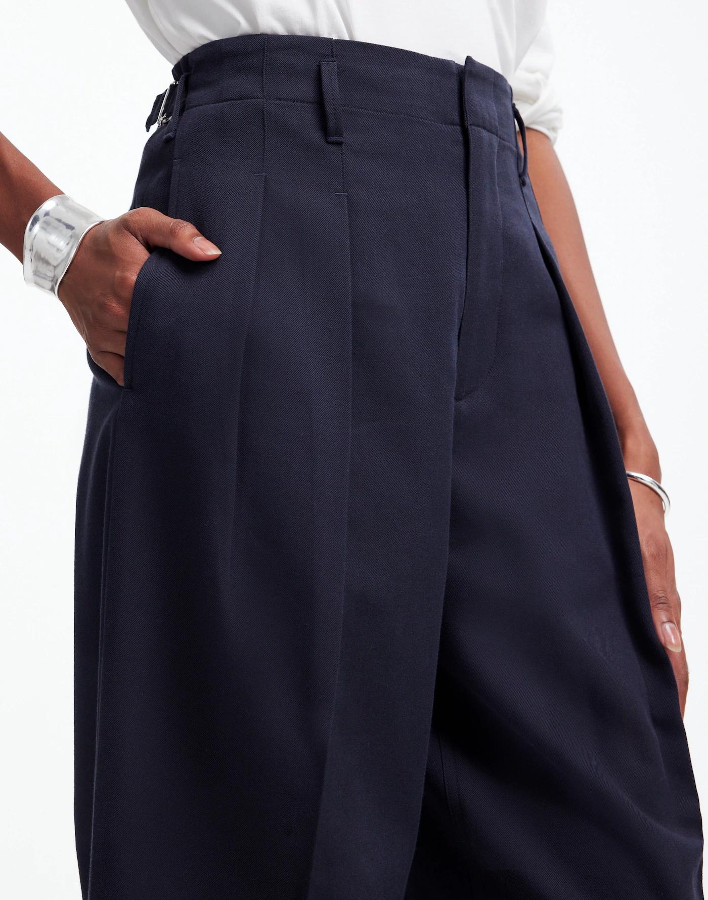 Pleated Carrot Pants Product Image