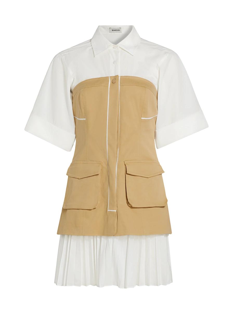 Womens Crosby Layered Mini Shirtdress Product Image