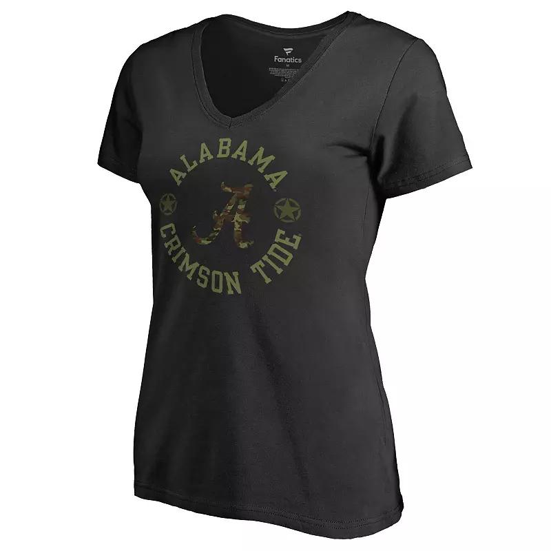 Women's Fanatics Branded Navy Atlanta Braves Graceful V-Neck T-Shirt,  Product Image