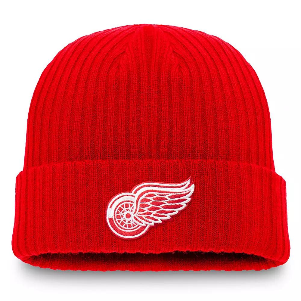 Men's Fanatics Red Detroit Red Wings Component Cuffed Knit Hat Product Image