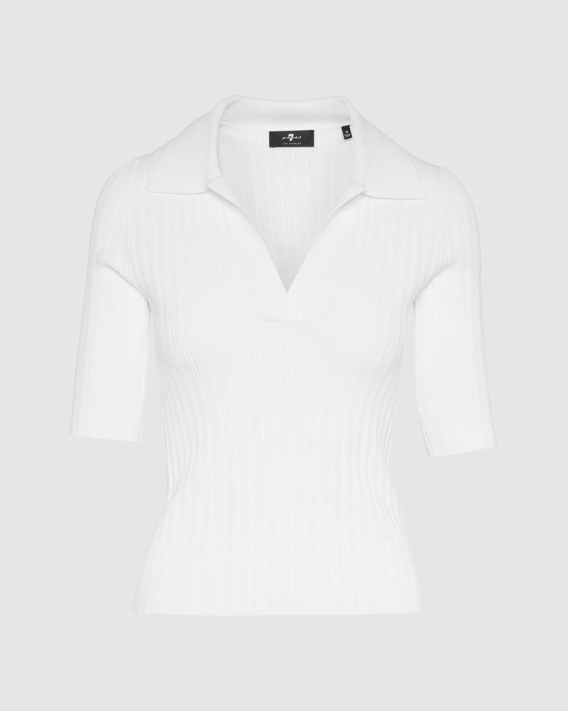 Ribbed Henley Sweater Product Image