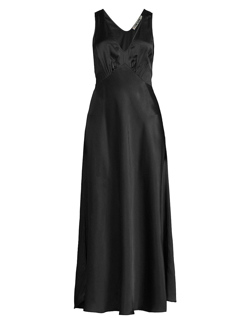 Womens Reine Satin Maxi Dress Product Image