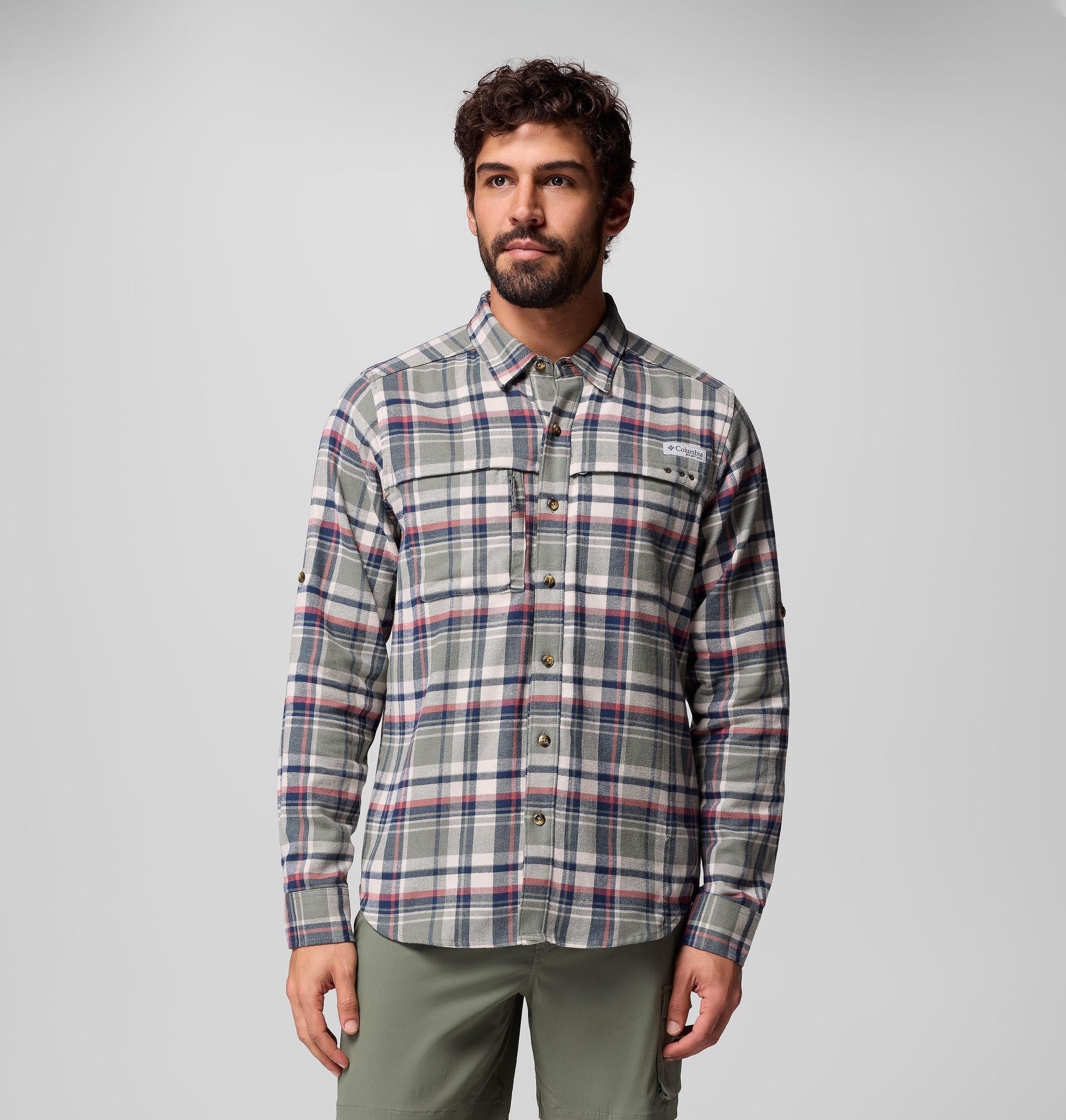 Columbia Mens PFG Wild Cast Flannel Shirt- Product Image
