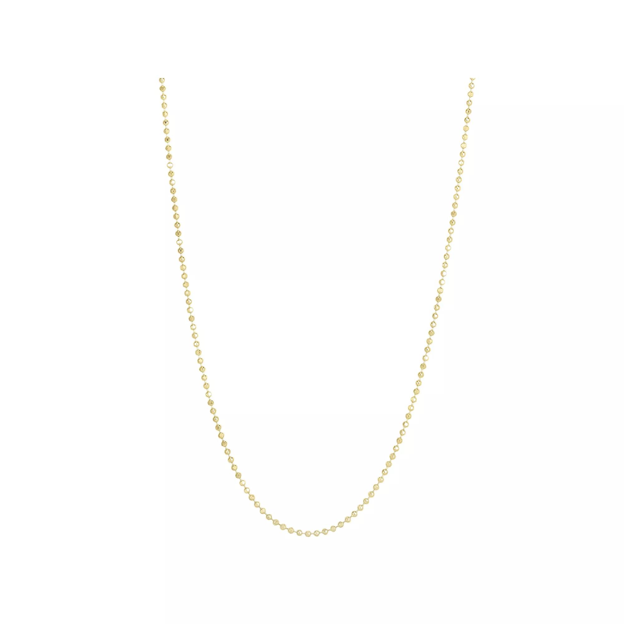 LUMINOR GOLD 14k Gold Ball Chain Necklace, Women's, Size: 18" Product Image