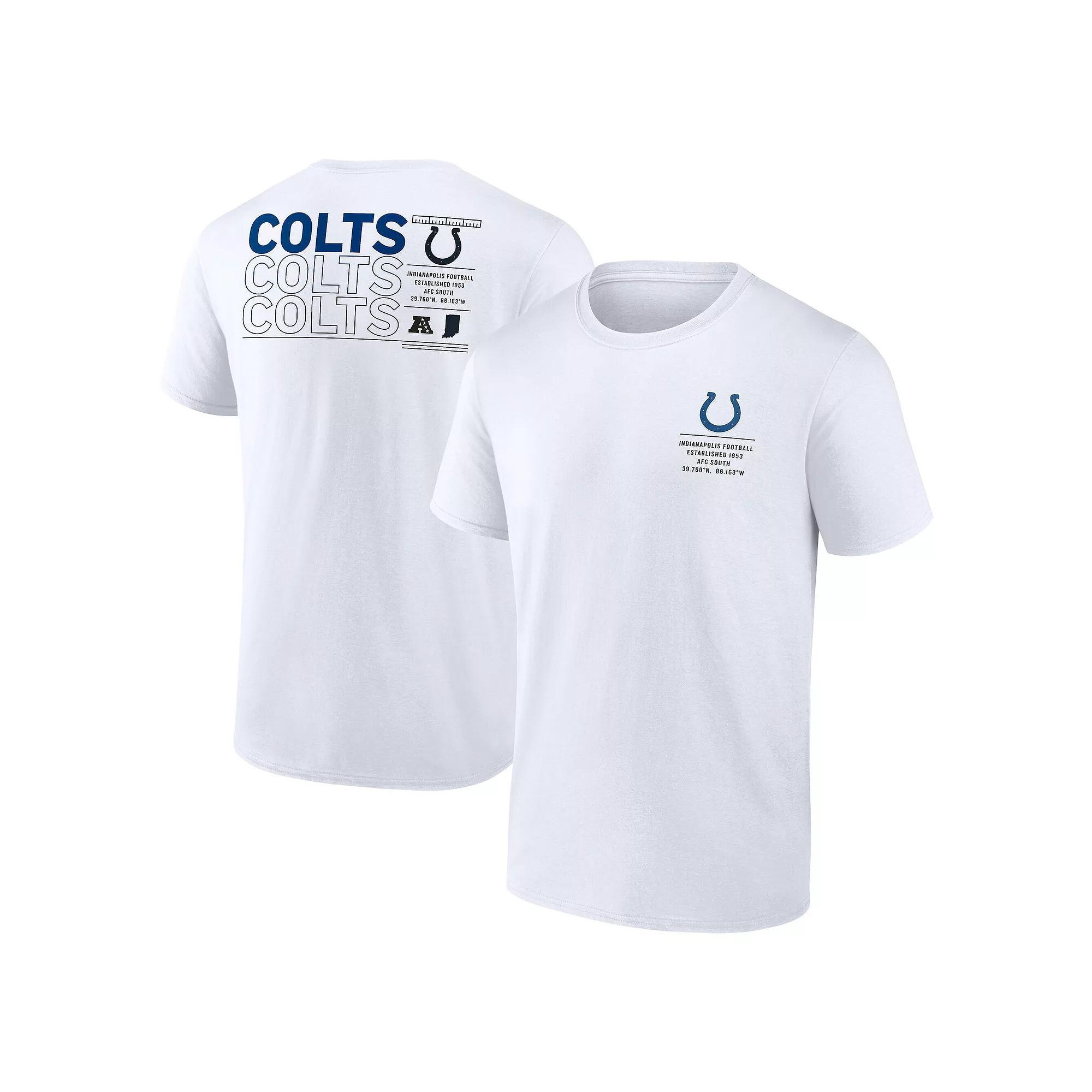 Men's Fanatics White Indianapolis Colts Repeat Stats T-Shirt,  Product Image