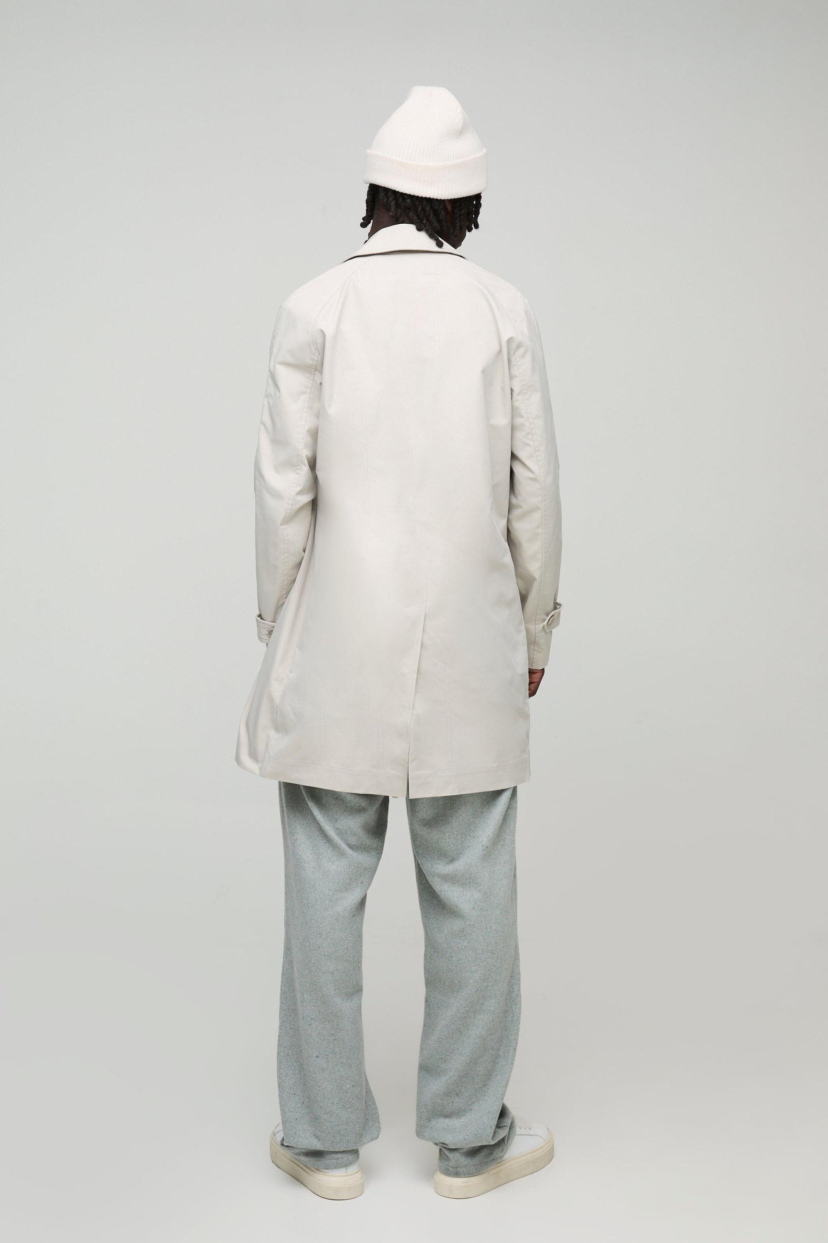 Elasticated Waist Relaxed Wool Look Pintuck Pants | boohooMAN USA Product Image