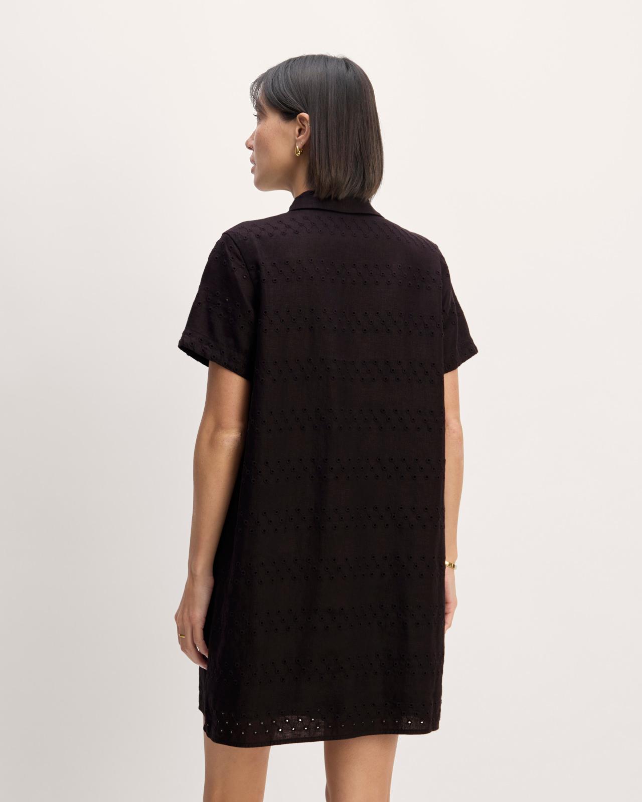 The Linen Eyelet Shirtdress Product Image