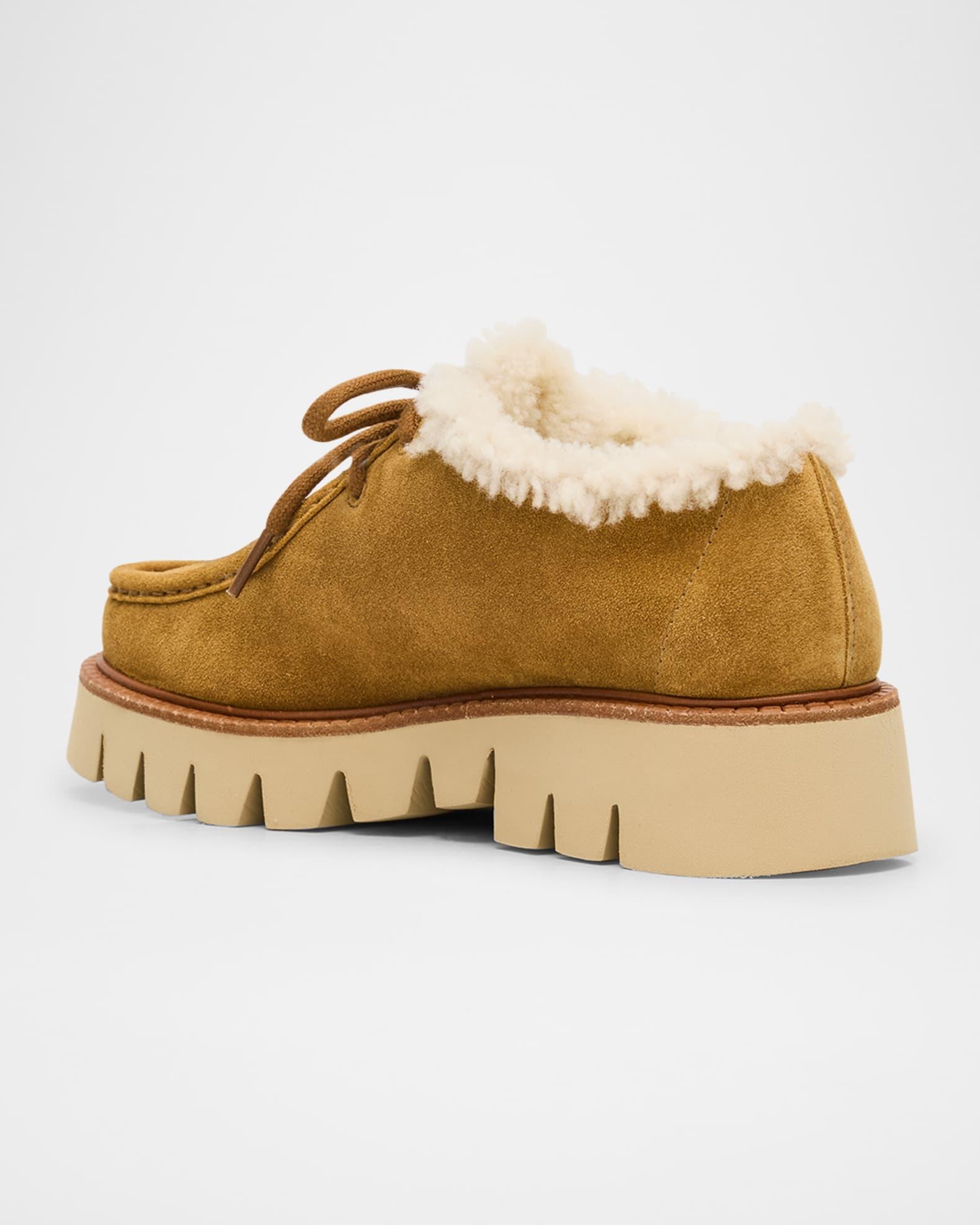 Soe Shearling-Lined Suede Chukka Boots Product Image
