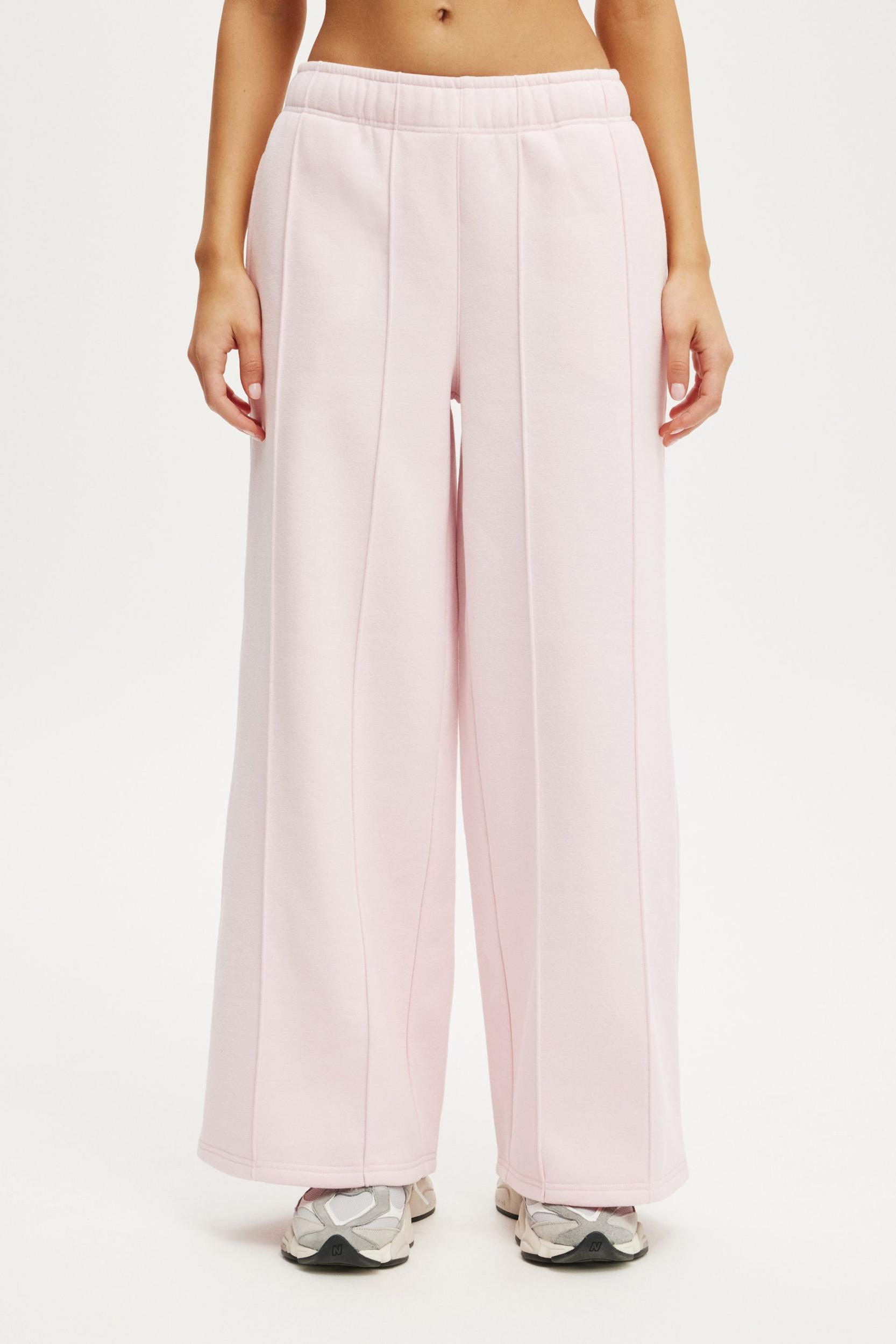 Plush Wide Leg Pintuck Trackpant Product Image
