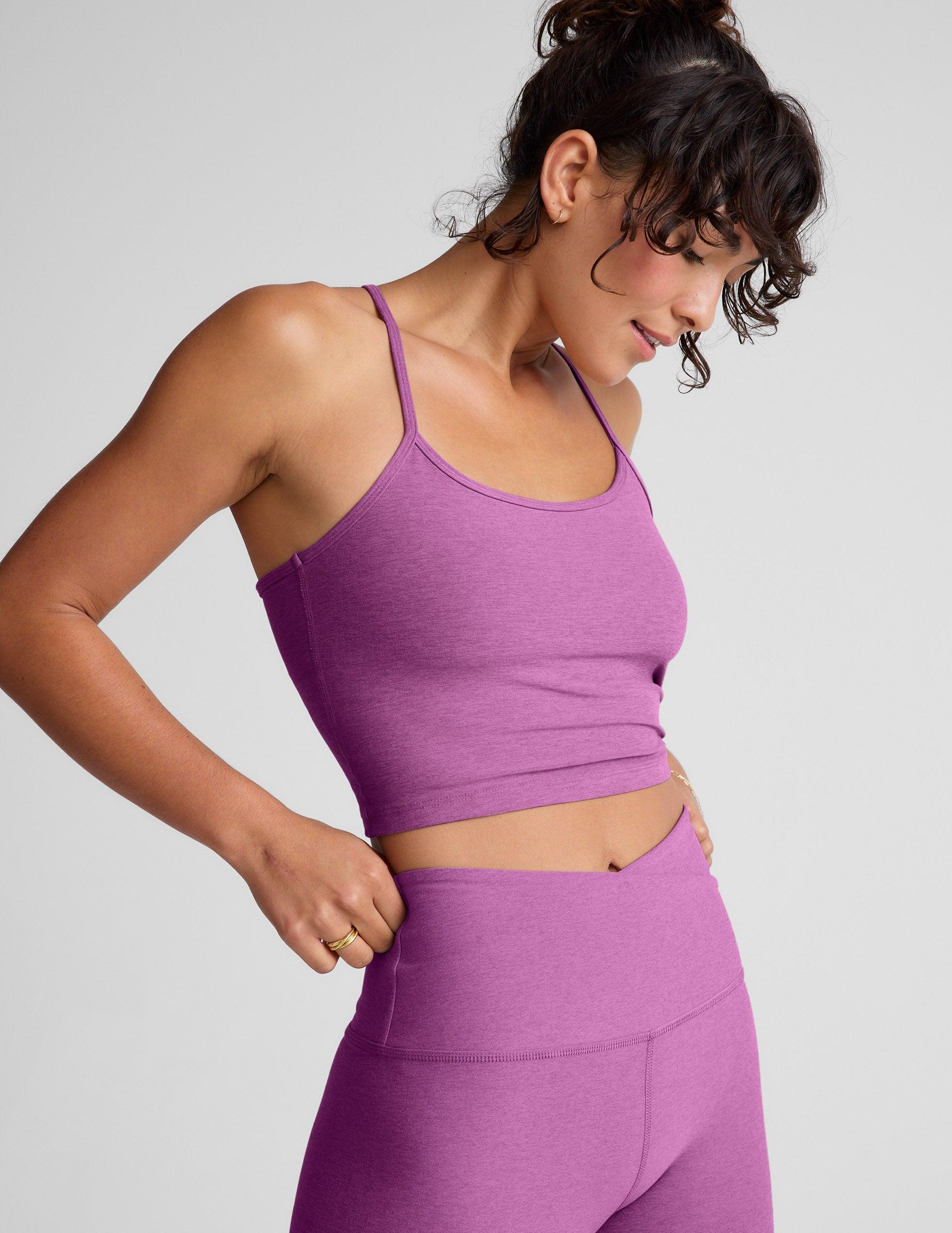 Spacedye™ Slim Racerback Cropped Tank Product Image