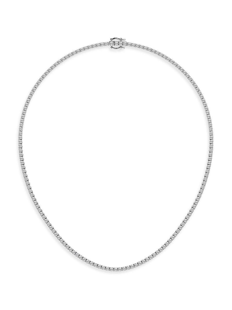 Womens Platinum & Lab-Grown Diamond Tennis Necklace/5.00-20.00 TCW Product Image