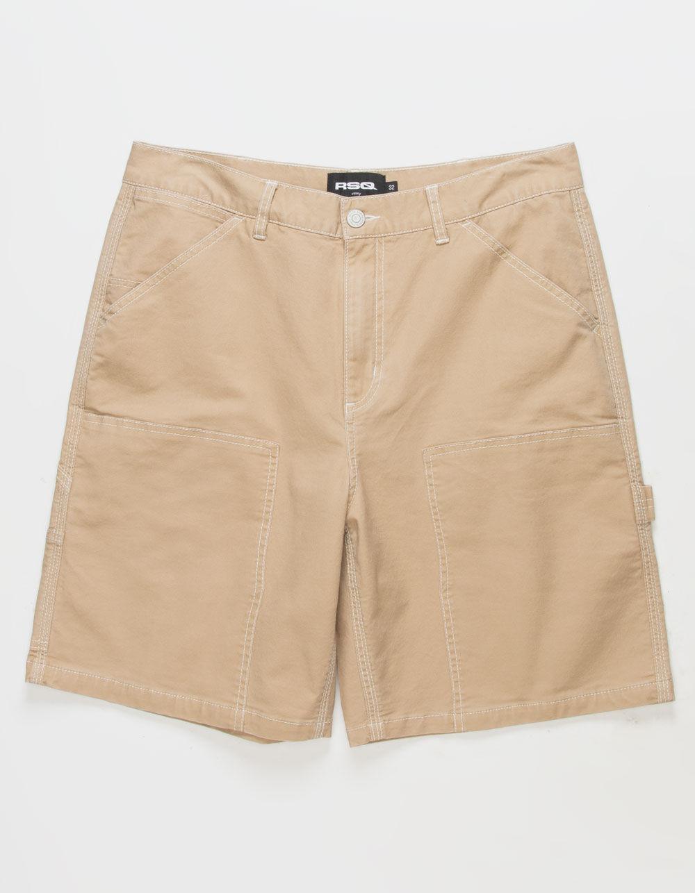 RSQ Mens Utility Canvas Shorts - SAND Product Image