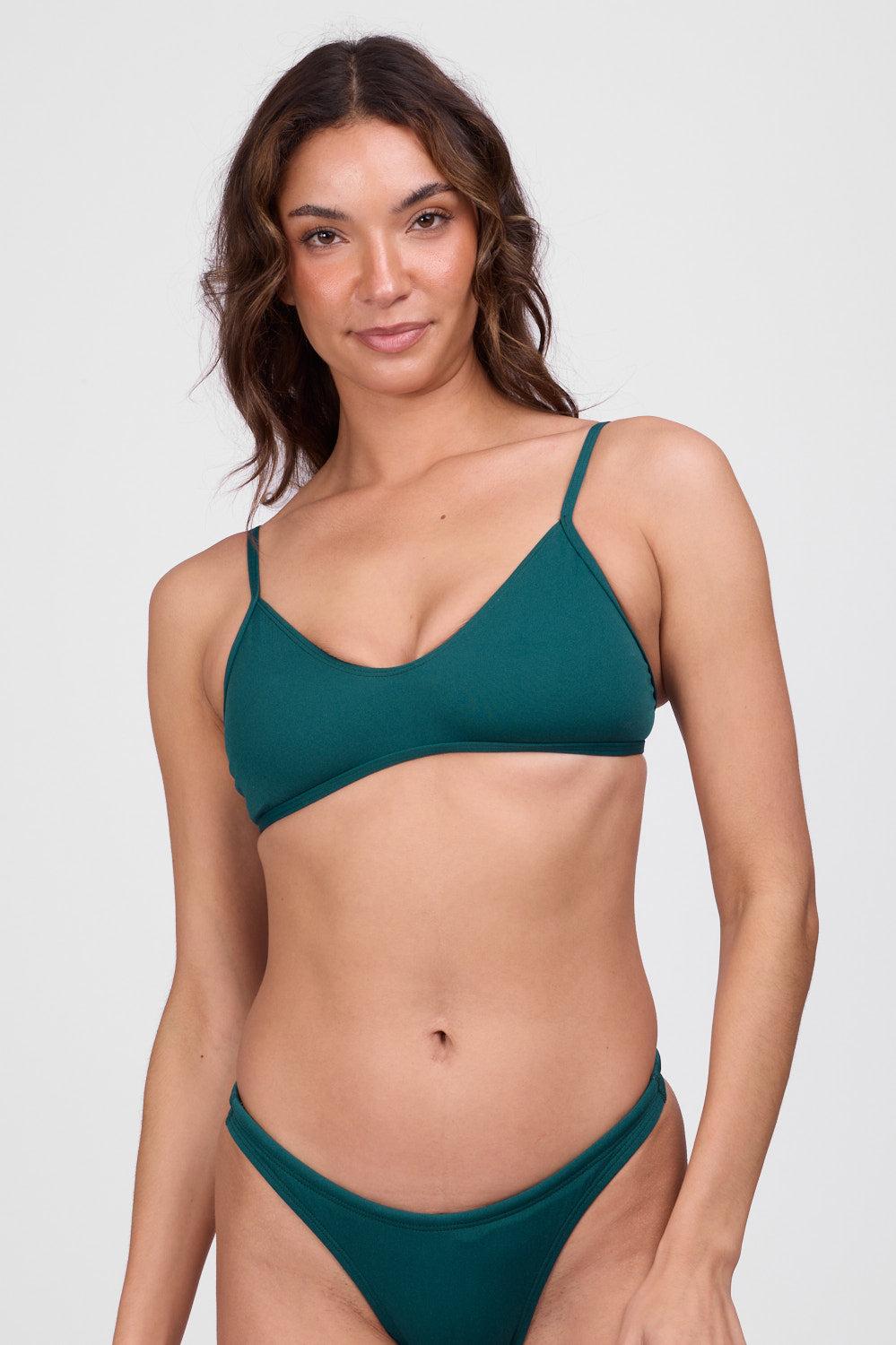Tracy Bikini Top - Peacock Product Image