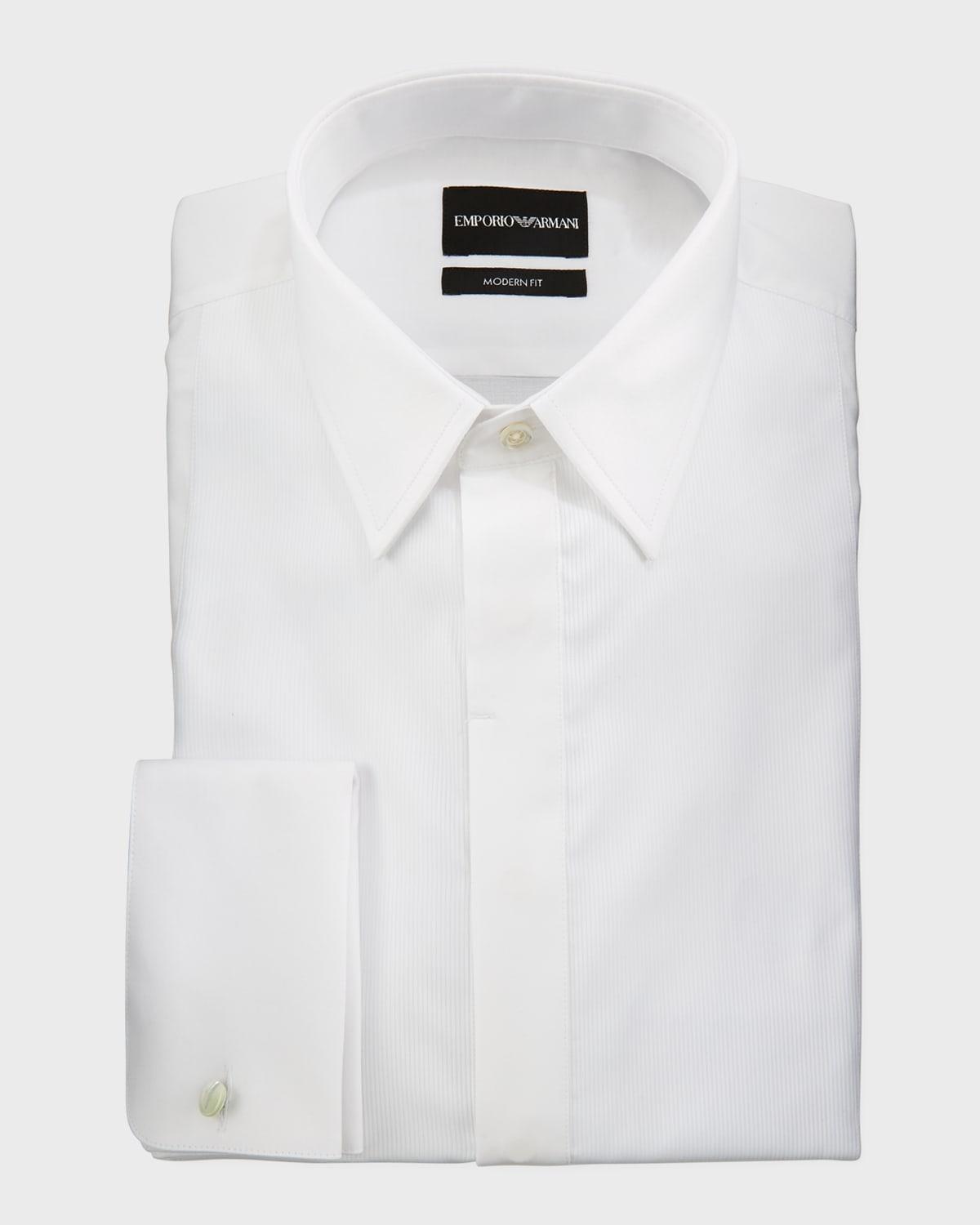 Emporio Armani Bib-Front Slim Fit Tuxedo Shirt Product Image