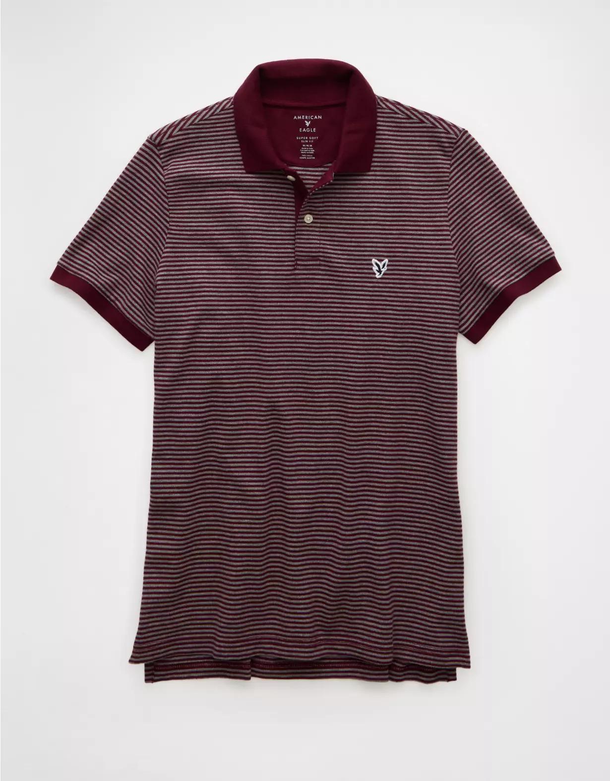 AE Lived-In Slim Fit Pique Polo Shirt Product Image