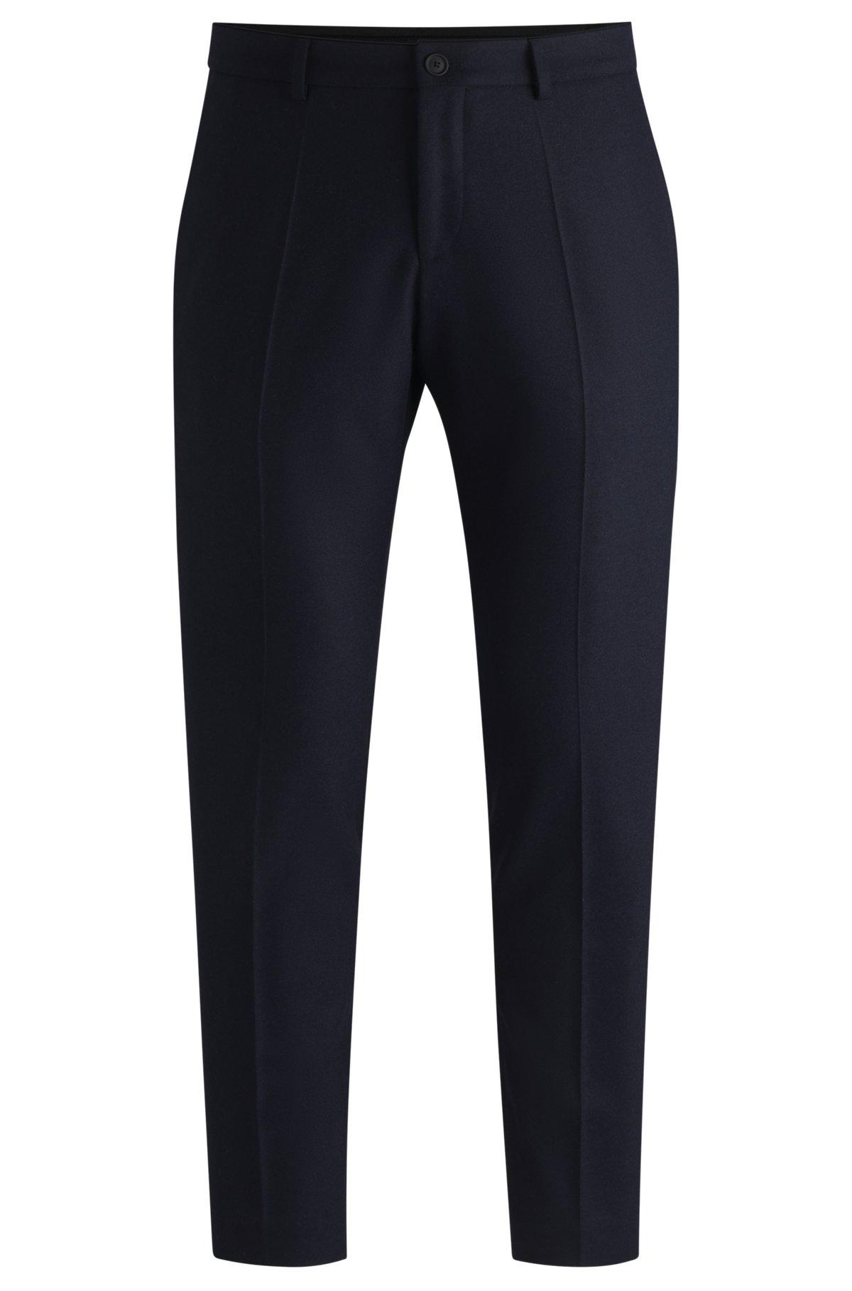 Slim-fit trousers in stretch flannel Product Image