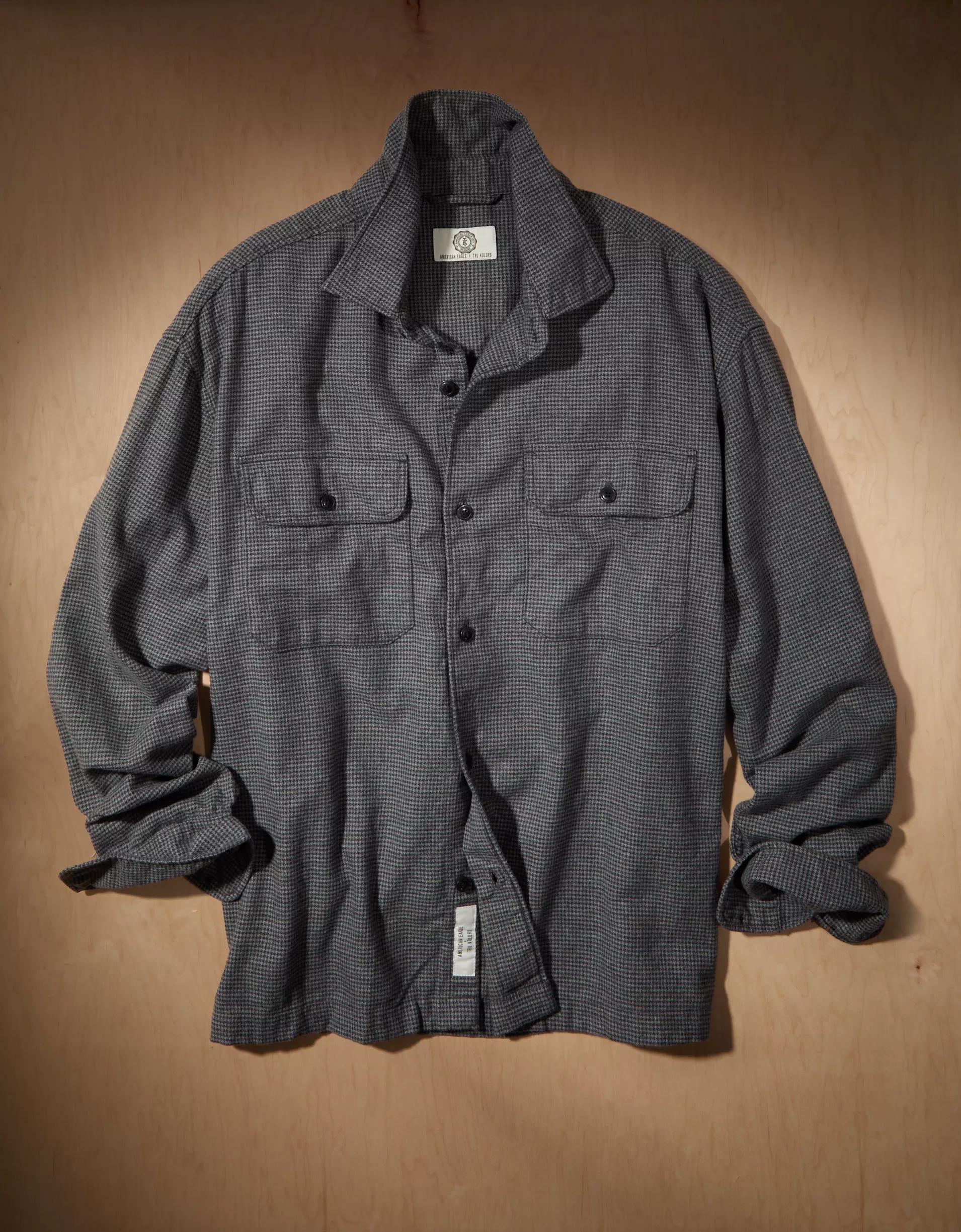 AE x Tru Kolors Brushed Flannel Shirt Product Image