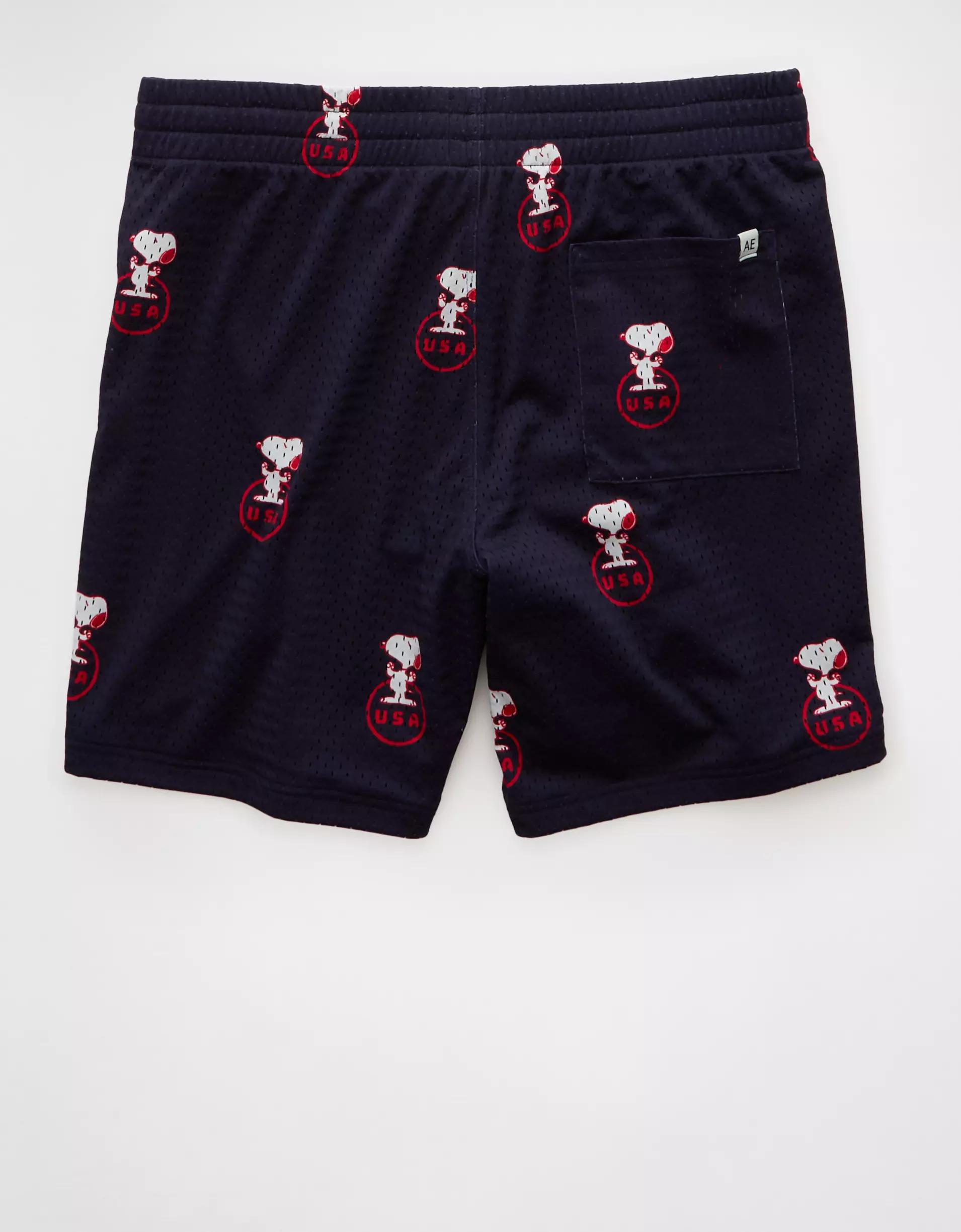 AE Sofa Surfin' 6" Snoopy Graphic Mesh Lounge Short Product Image