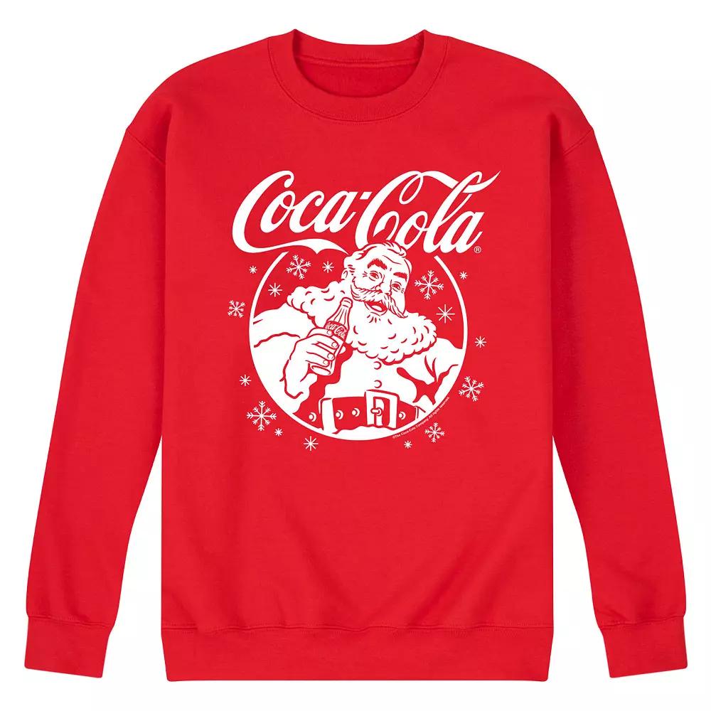 Men's Coca-Cola Santa Claus Fleece Sweatshirt,  Product Image