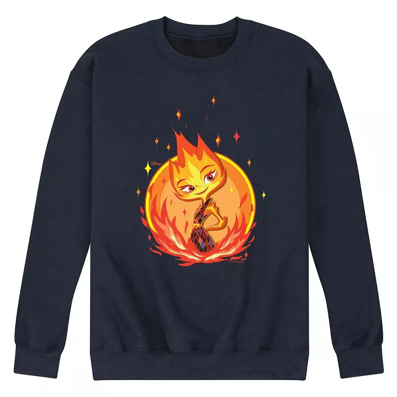 Disney's Elemental Men's Ember Badge Fleece Sweatshirt,  Product Image