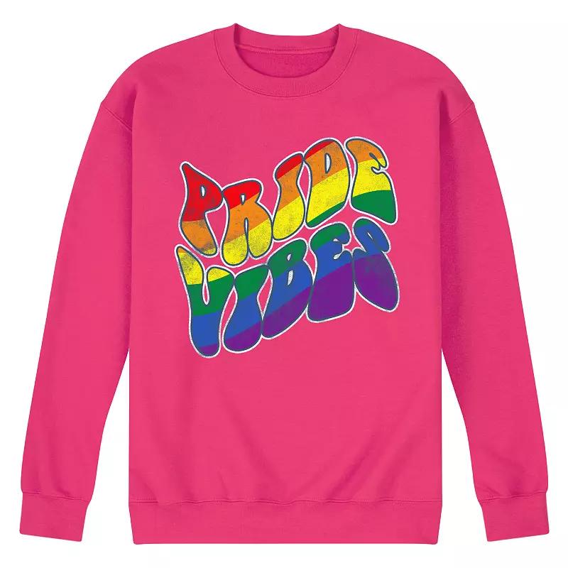 Men's Pride Vibes Fleece Sweatshirt,  Product Image