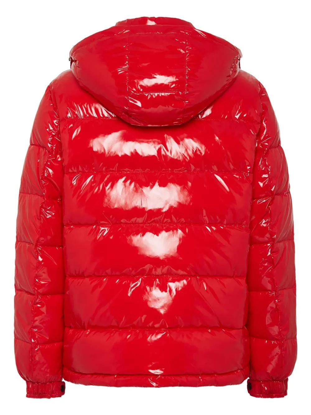 Hexagon logo-plaque padded jacket Product Image