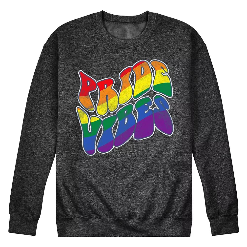 Men's Pride Vibes Fleece Sweatshirt,  Product Image
