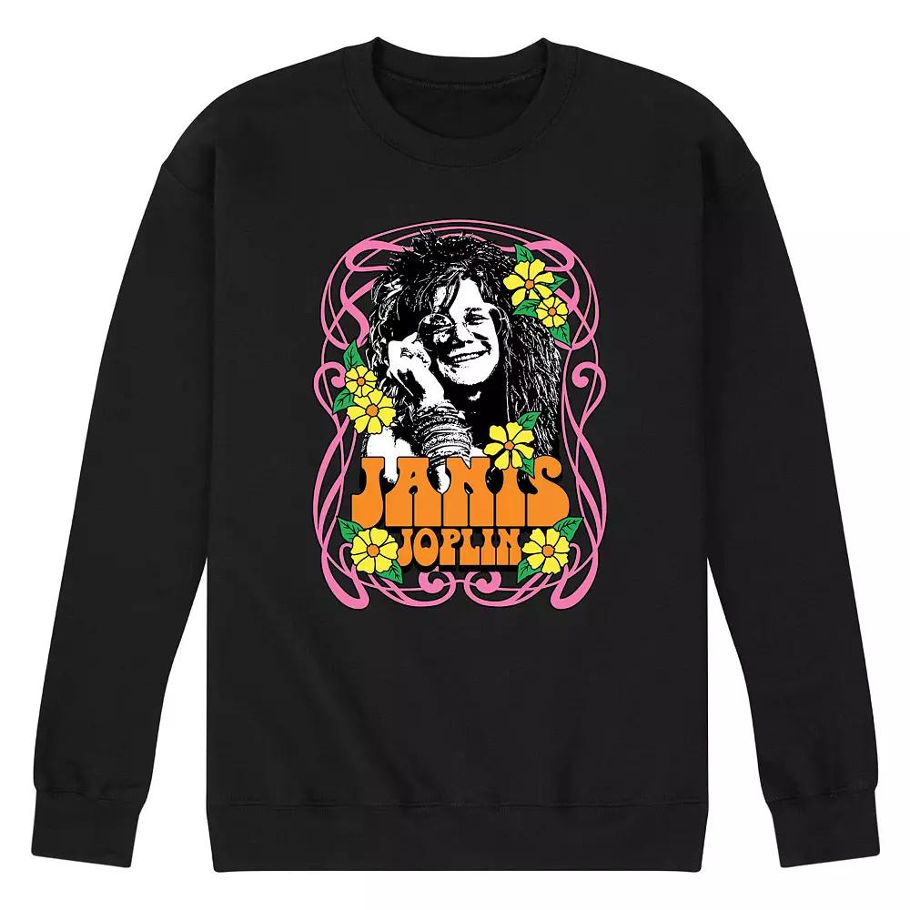 Men's Janis Joplin Flowers Sweatshirt,  Product Image