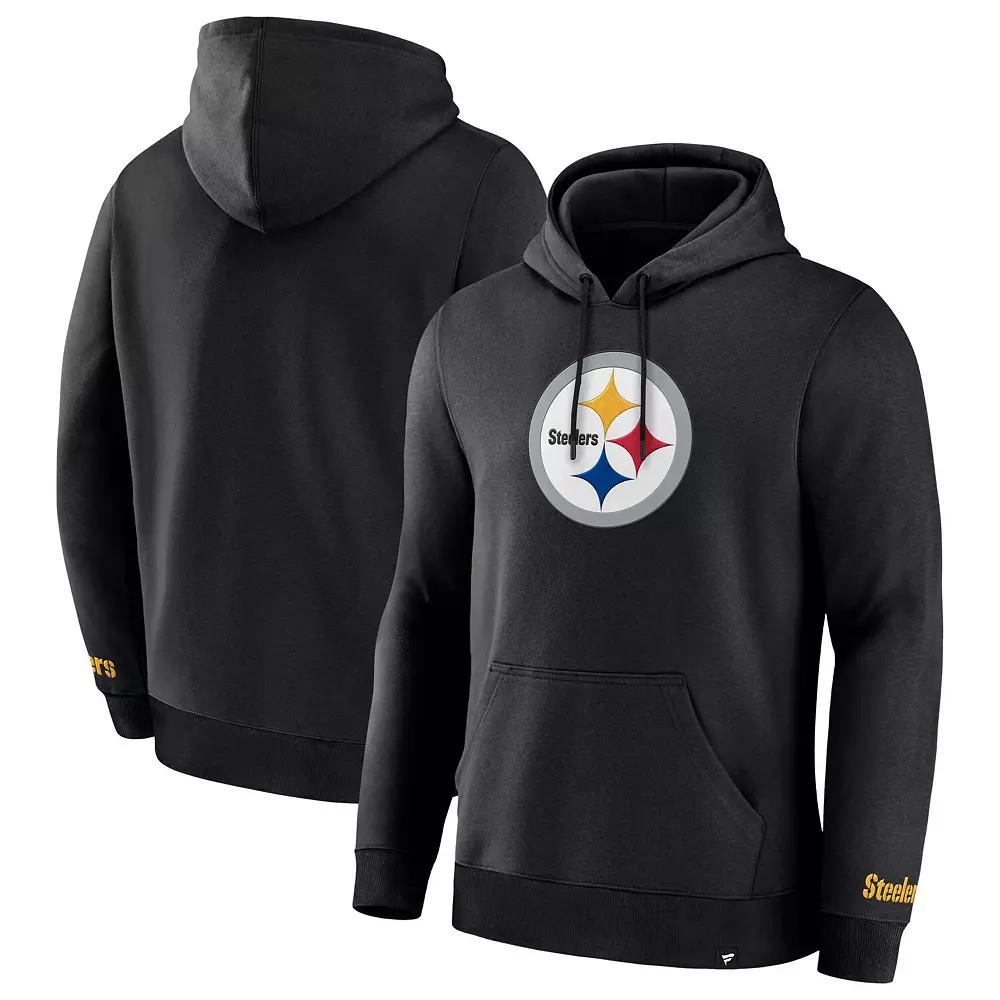 Men's Fanatics Black Pittsburgh Steelers Legacy Fleece Pullover Hoodie,  Product Image