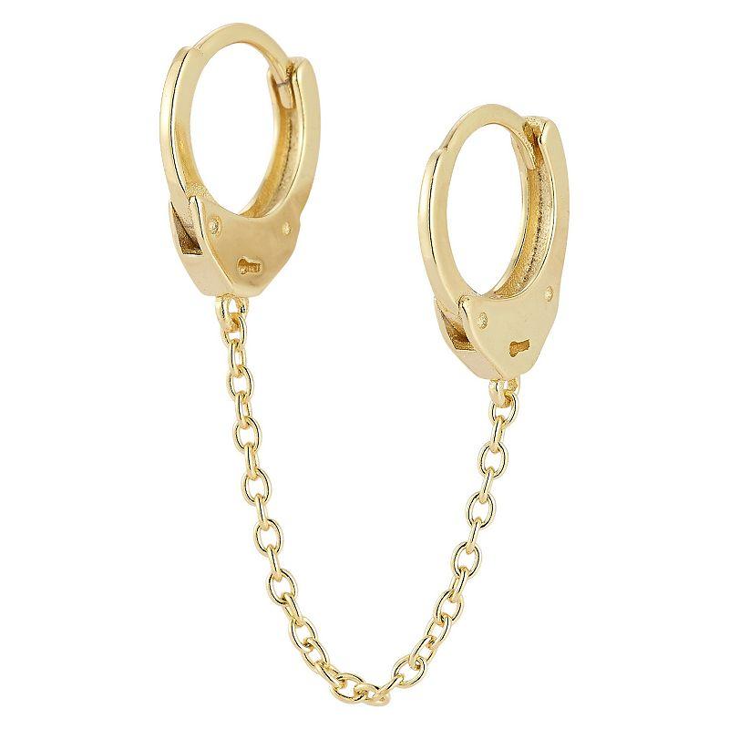 Milanesi And Co Mens 18K Gold Vermeil 5mm Curb Chain Bracelet Product Image
