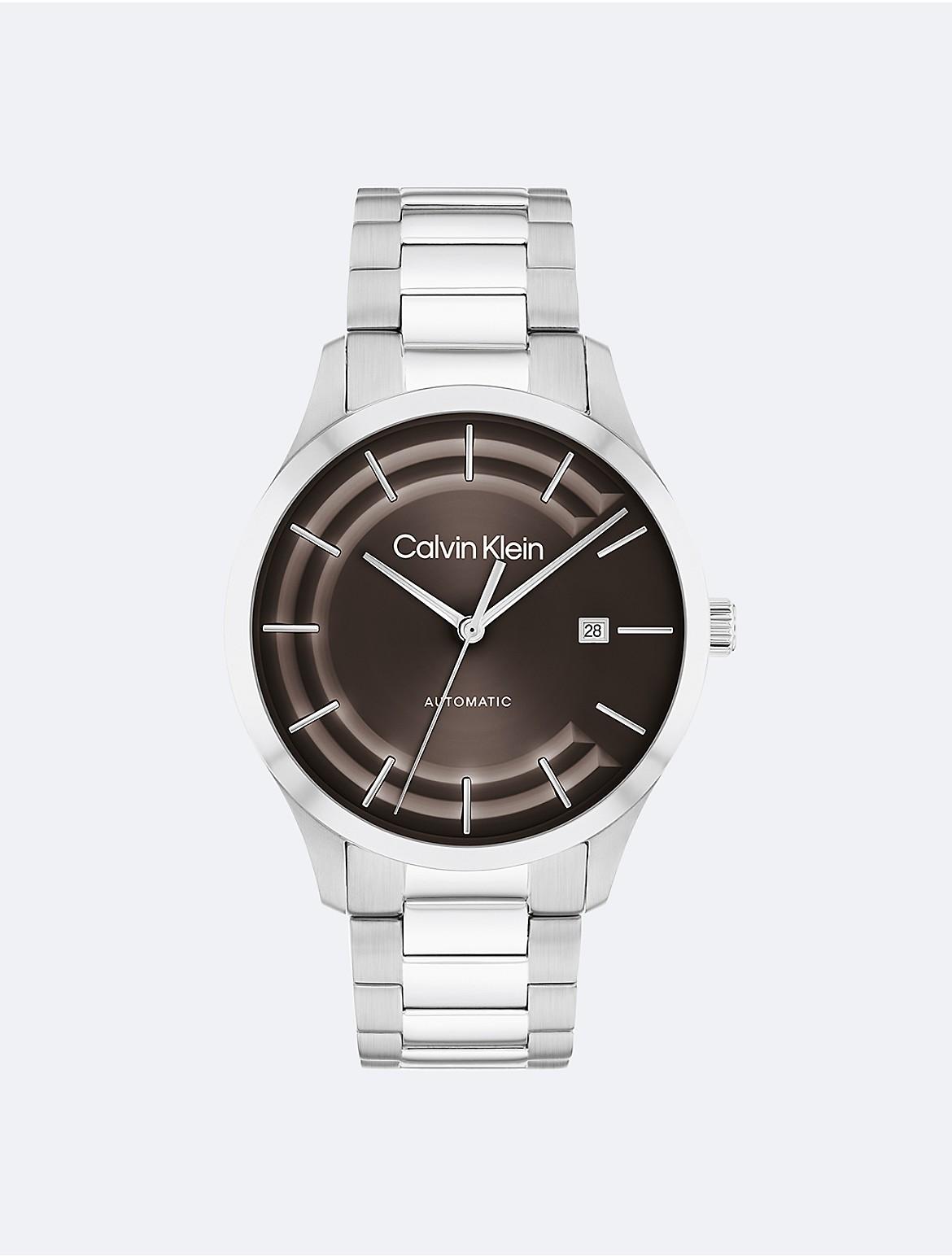 Calvin Klein Mens Automatic H-Link Bracelet Watch Product Image