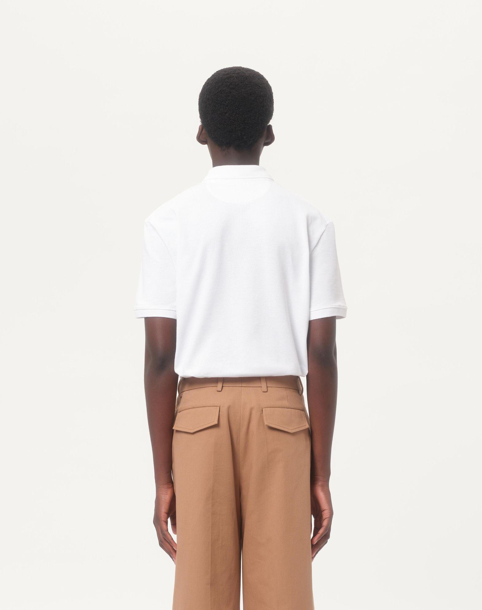 Cotton Piqué Polo Shirt With Vlogo Signature Patch Product Image