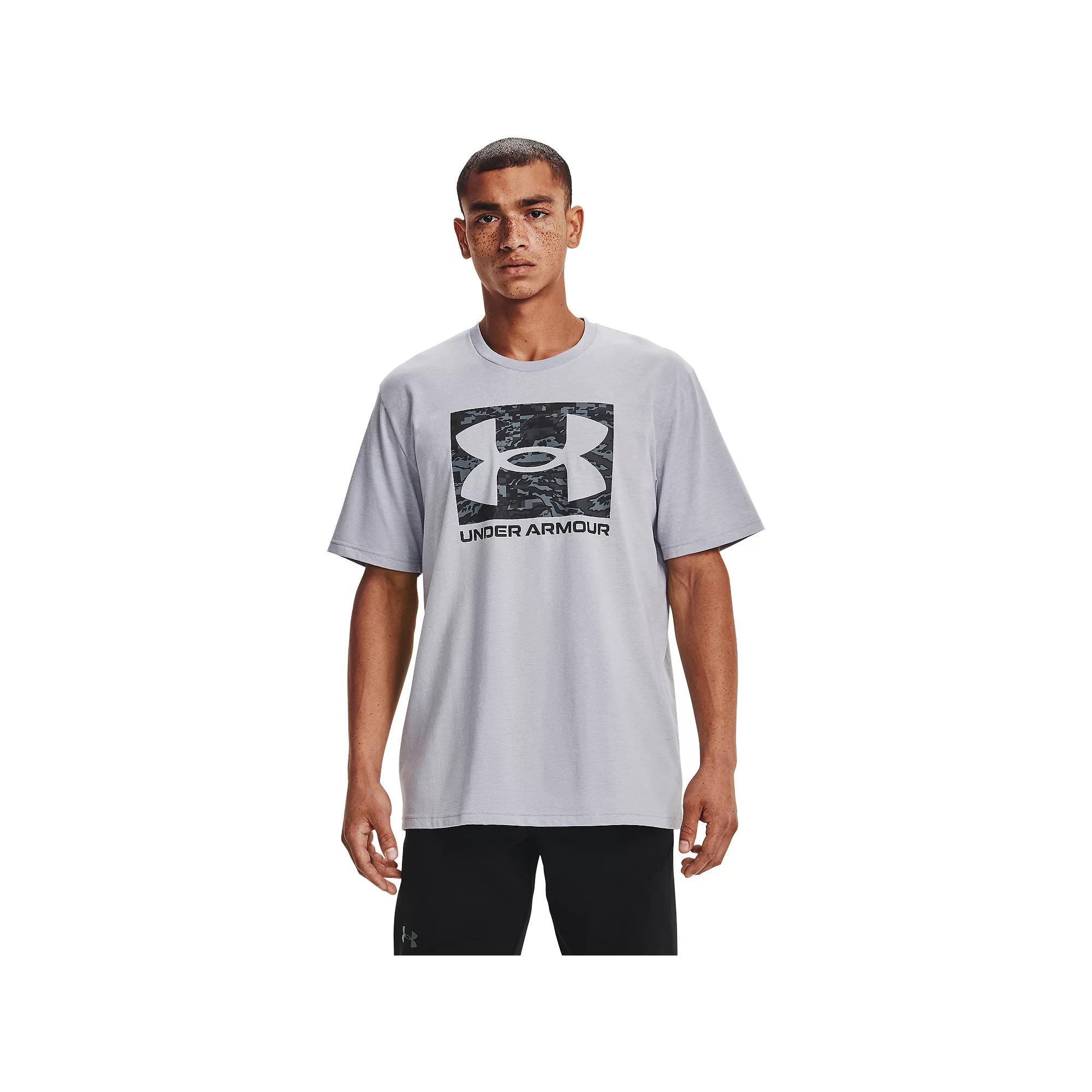 Big & Tall Under Armour Camo Boxed Logo Tee, Men's,  Product Image
