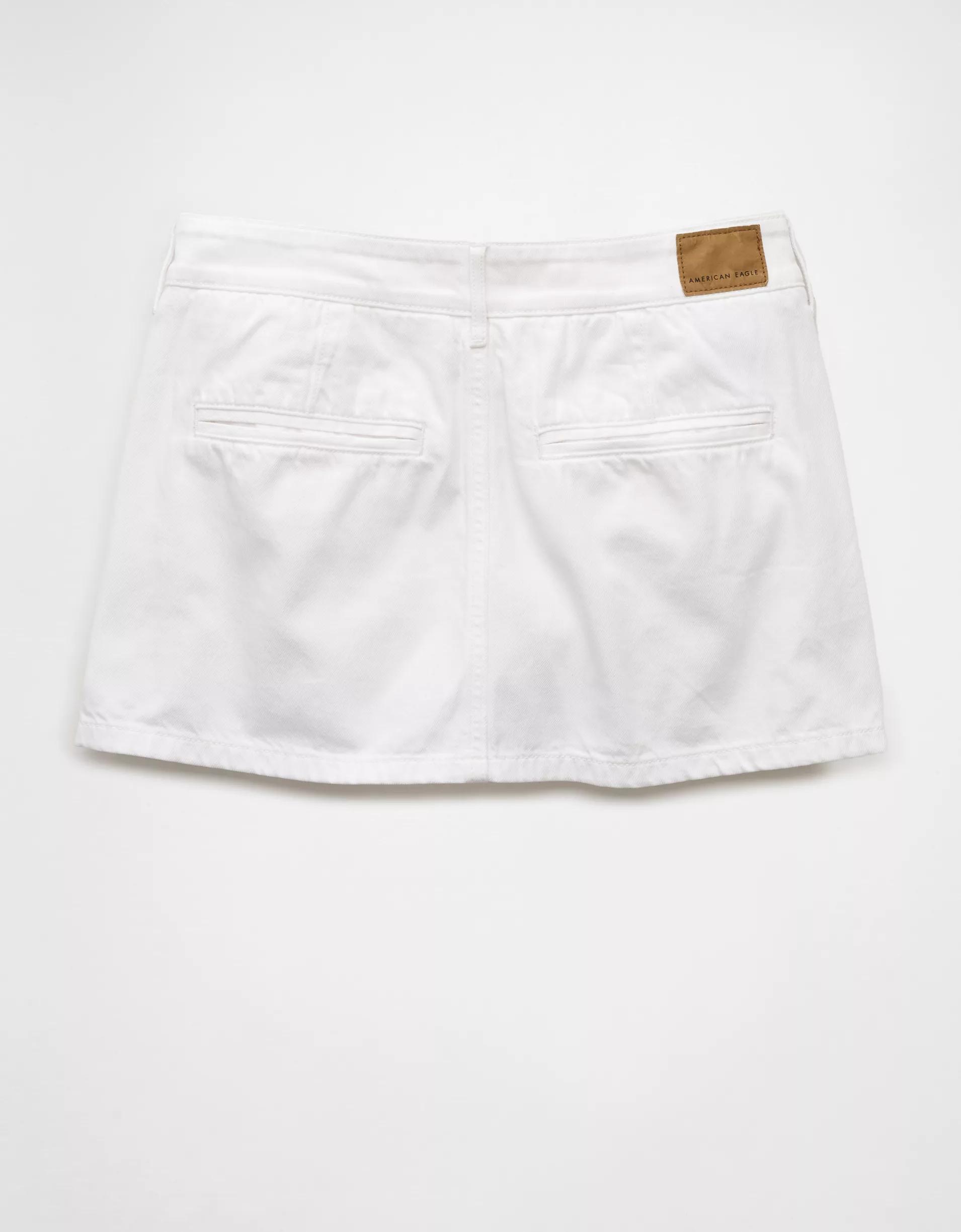 AE Low-Rise Denim Trouser Micro Skort Product Image