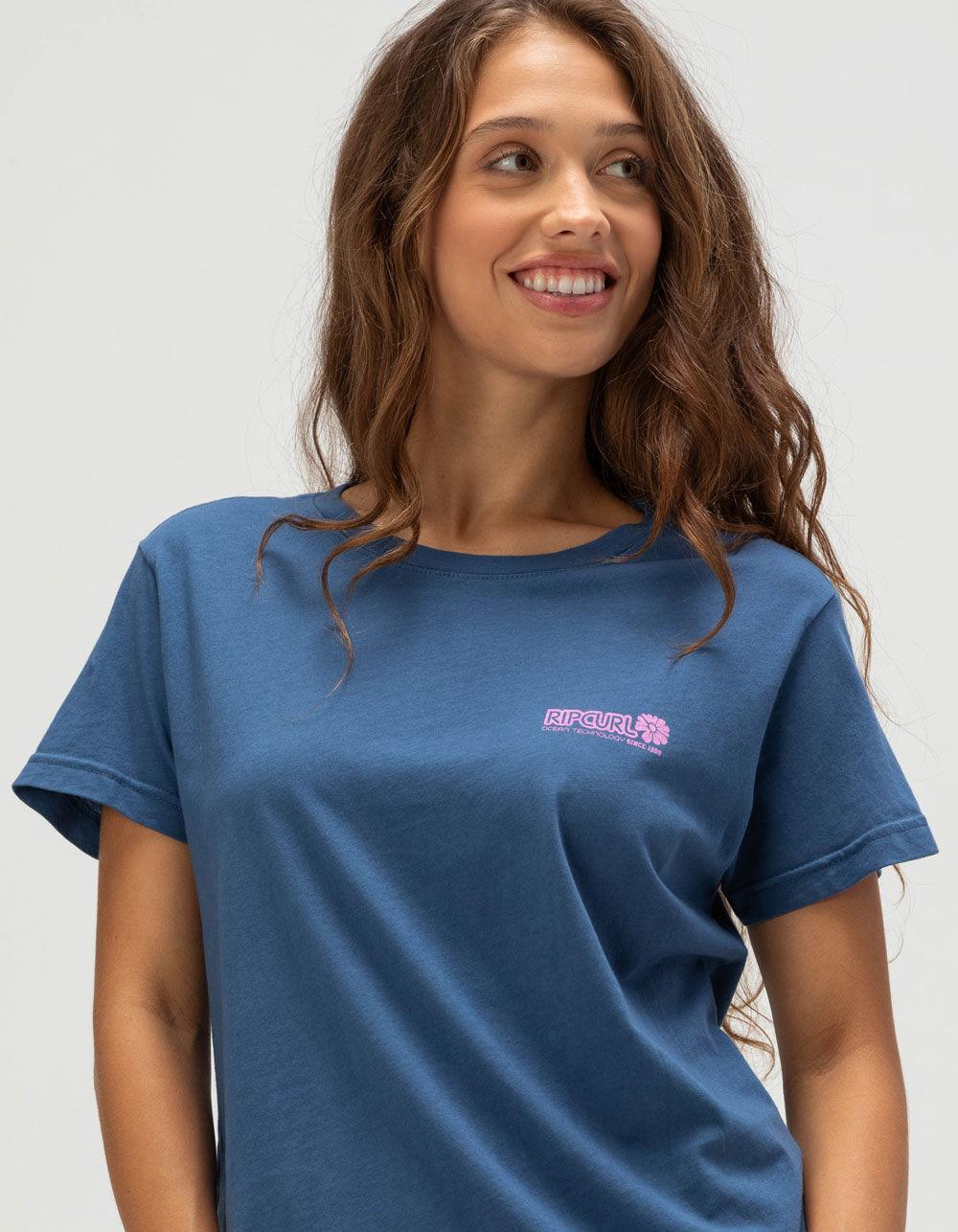 RIP CURL Ocean Tech Womens Tee - NAVY Product Image