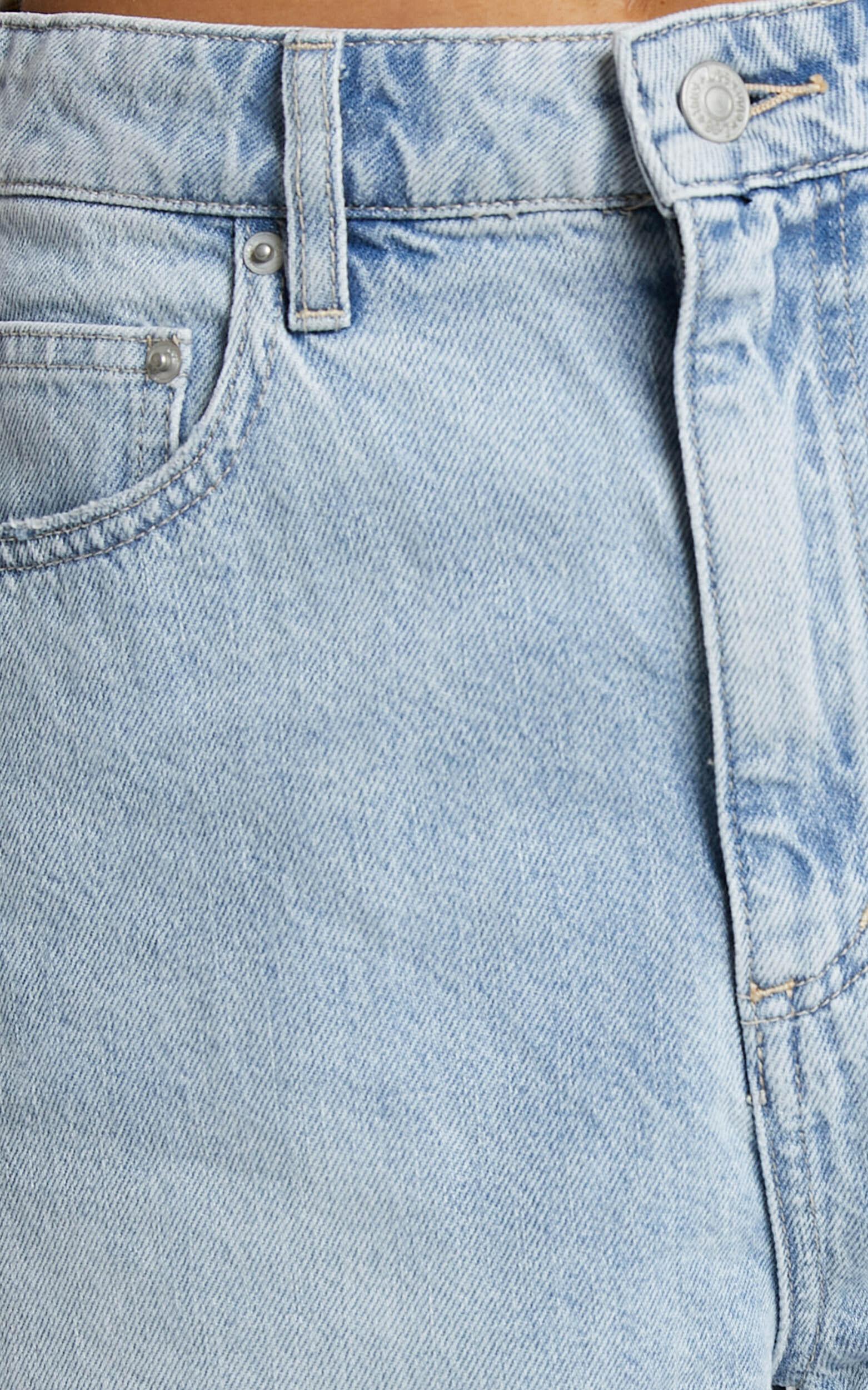 Lee - High Baggy Denim Short in Blue Encounter Product Image