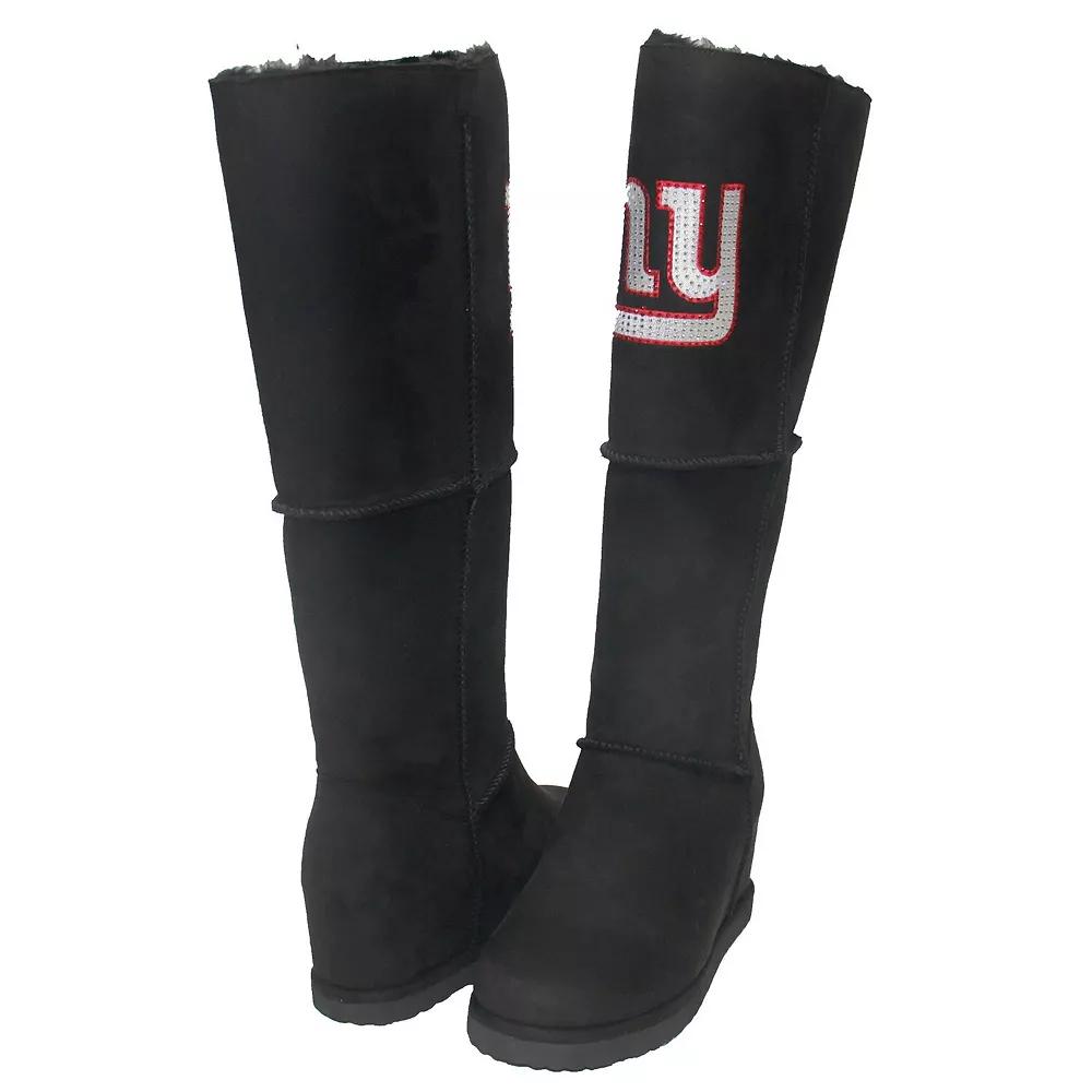 Women's Cuce Black New York Giants Suede Knee-High Boots,  Product Image