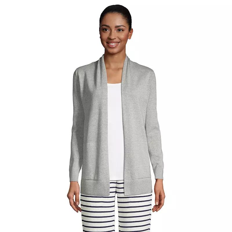 Women's Lands' End Open-Front Long Cardigan Sweater,  Product Image