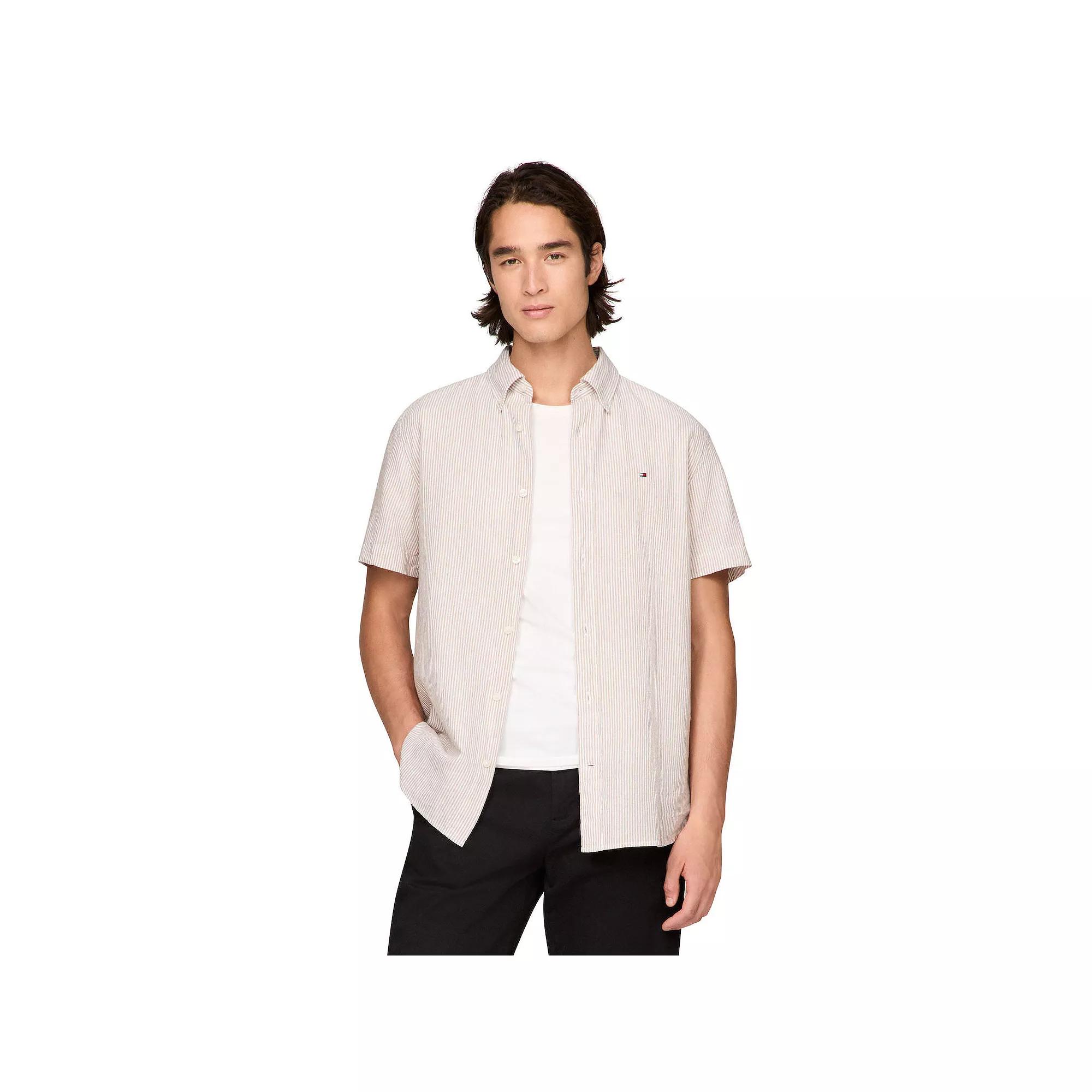 Men's Tommy Hilfiger Short Sleeve Printed Shirt,  Product Image
