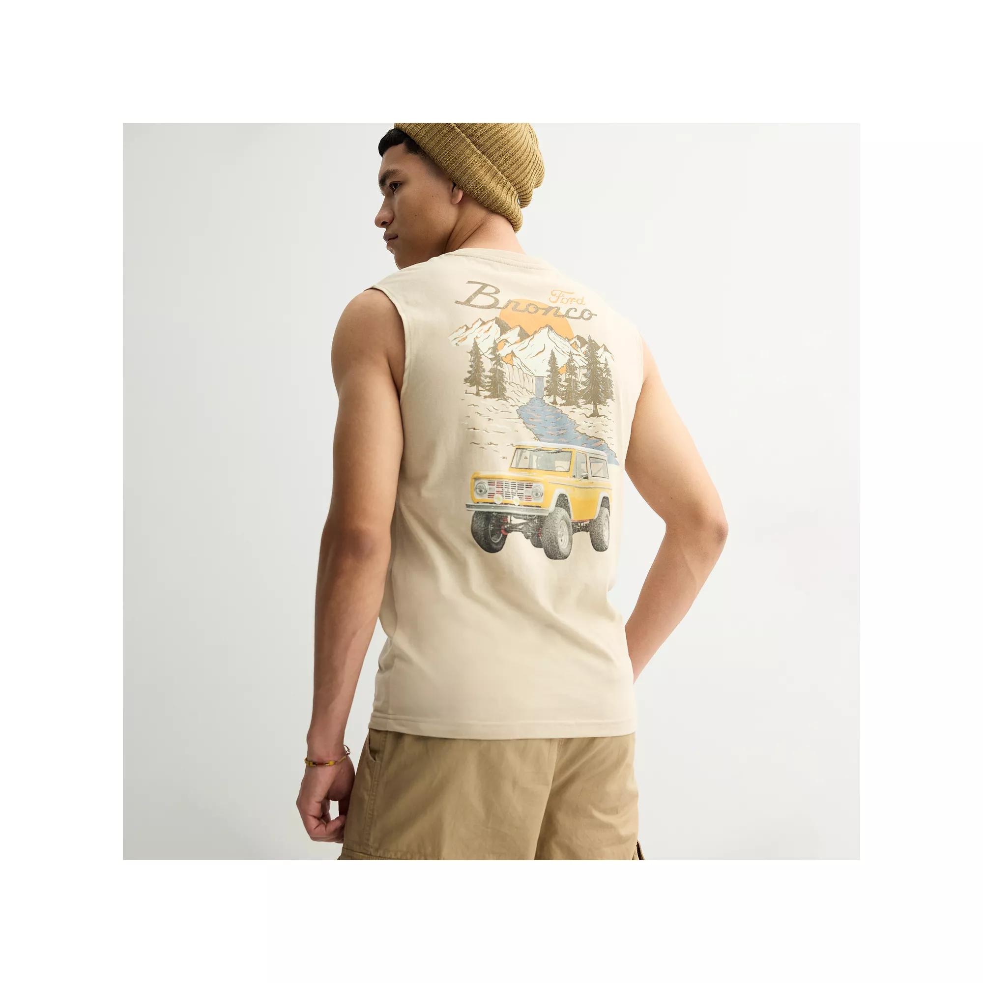 Men's Bronco Sleeveless Graphic Tee, Size: XXL Product Image