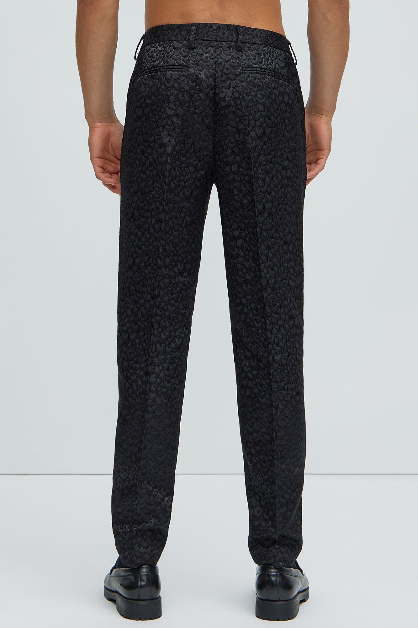 Leonardo Luxe Slim Trousers - Black Product Image