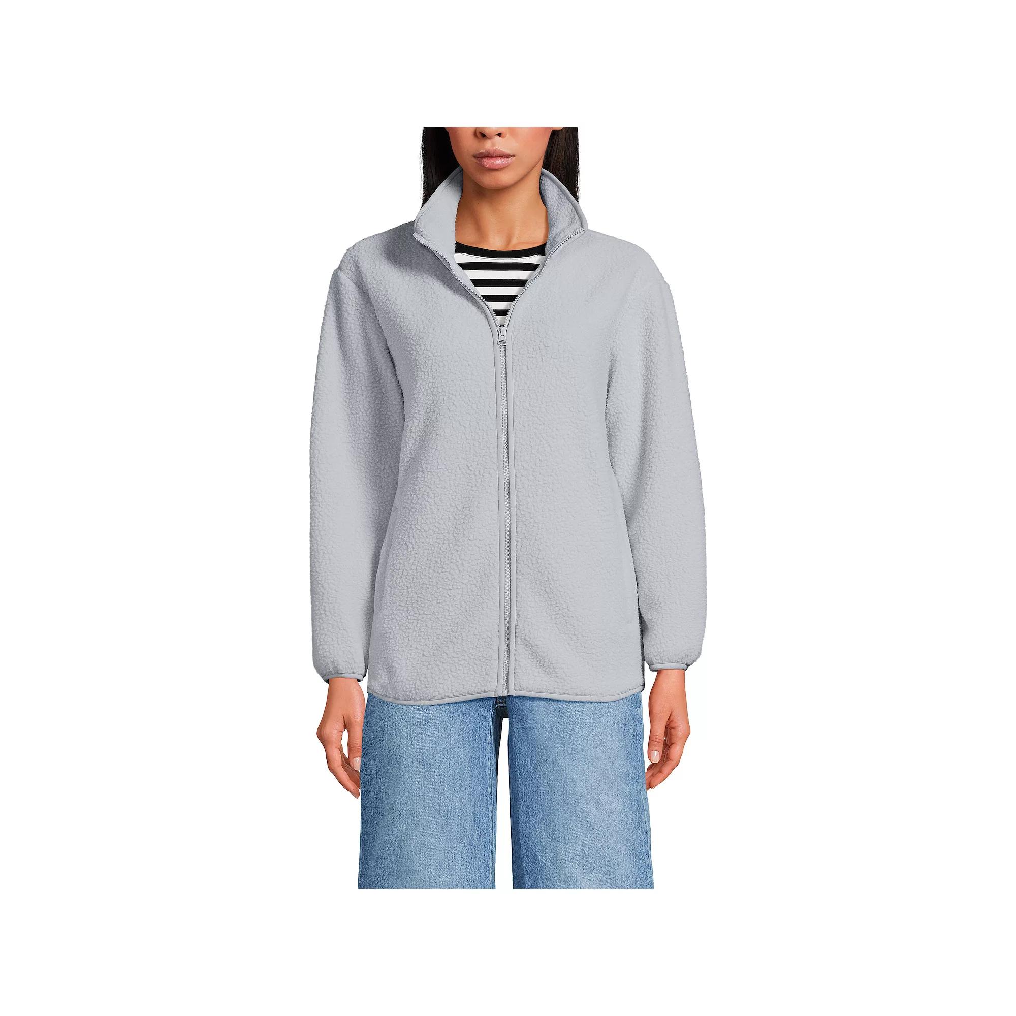 Women's Lands' End Half Zip Cozy Sherpa Fleece Pullover,  Product Image
