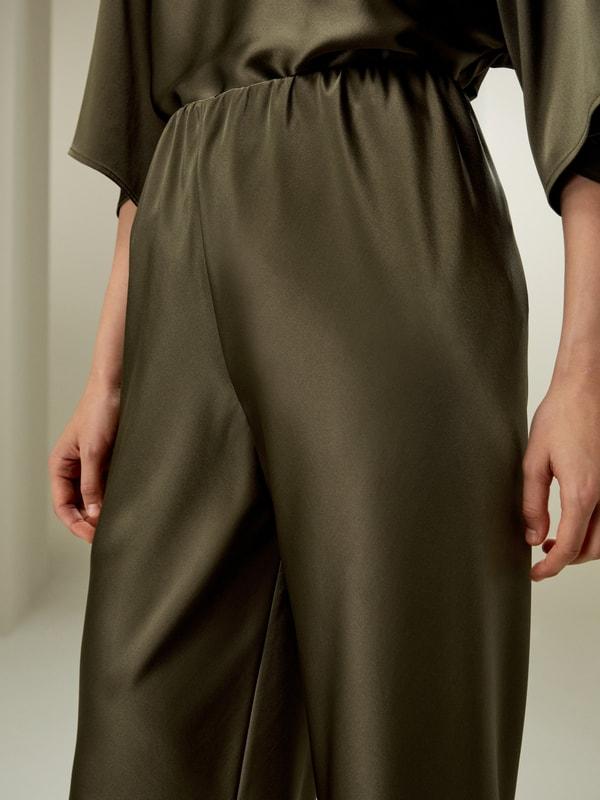 LILYSILK Silk Pants Women - Lily White 100 Silk - Classic Relaxed Fit Pants Petite 8 Product Image