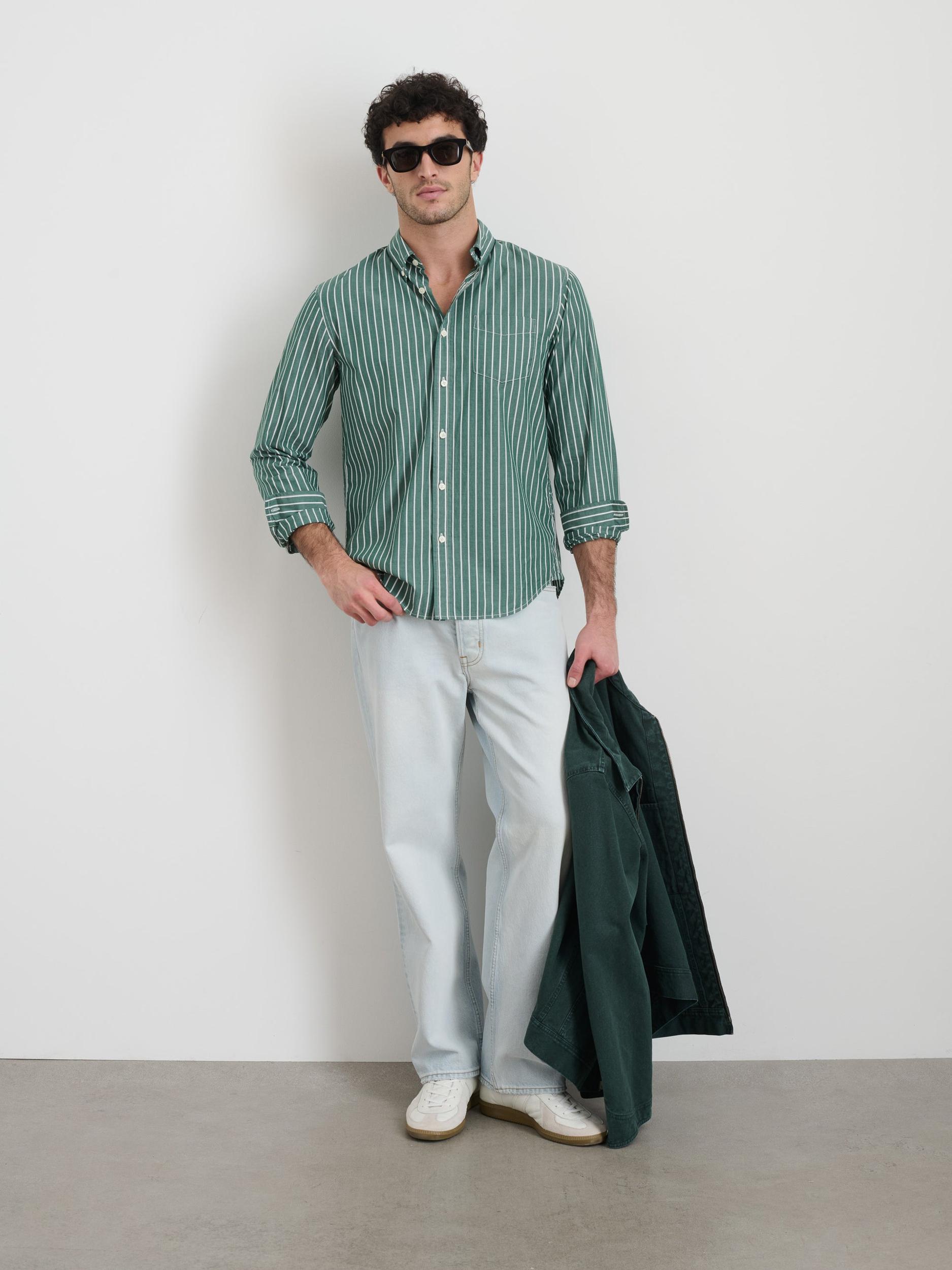 Mill Shirt in Thin Stripe Product Image