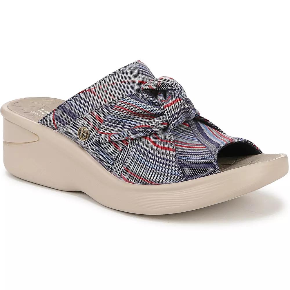 LifeStride Smile 3 Women's Wedge Sandals, Size: 6, Bright Team Stripe Product Image
