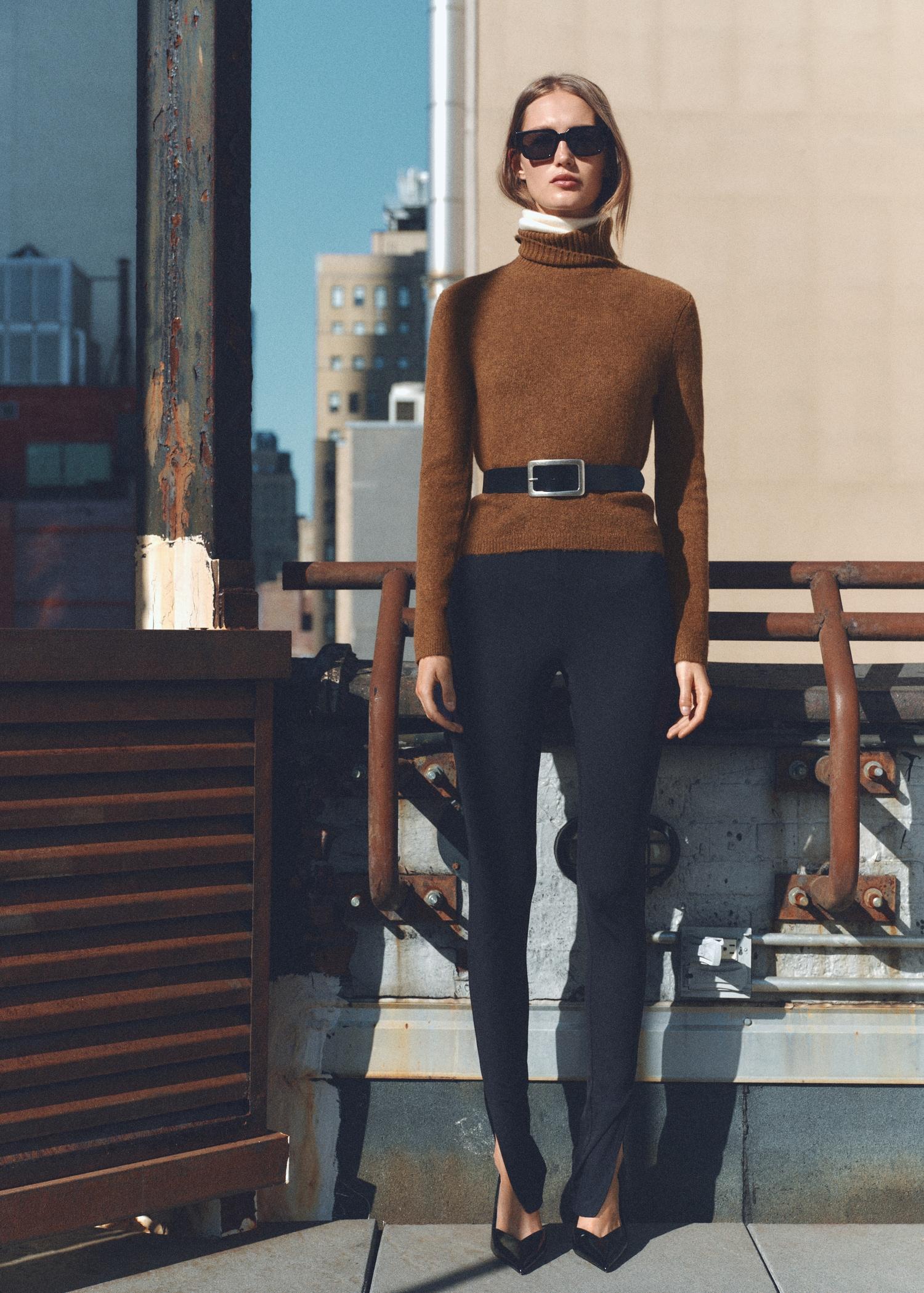 Turtle neck sweater - Women | MANGO USA Product Image