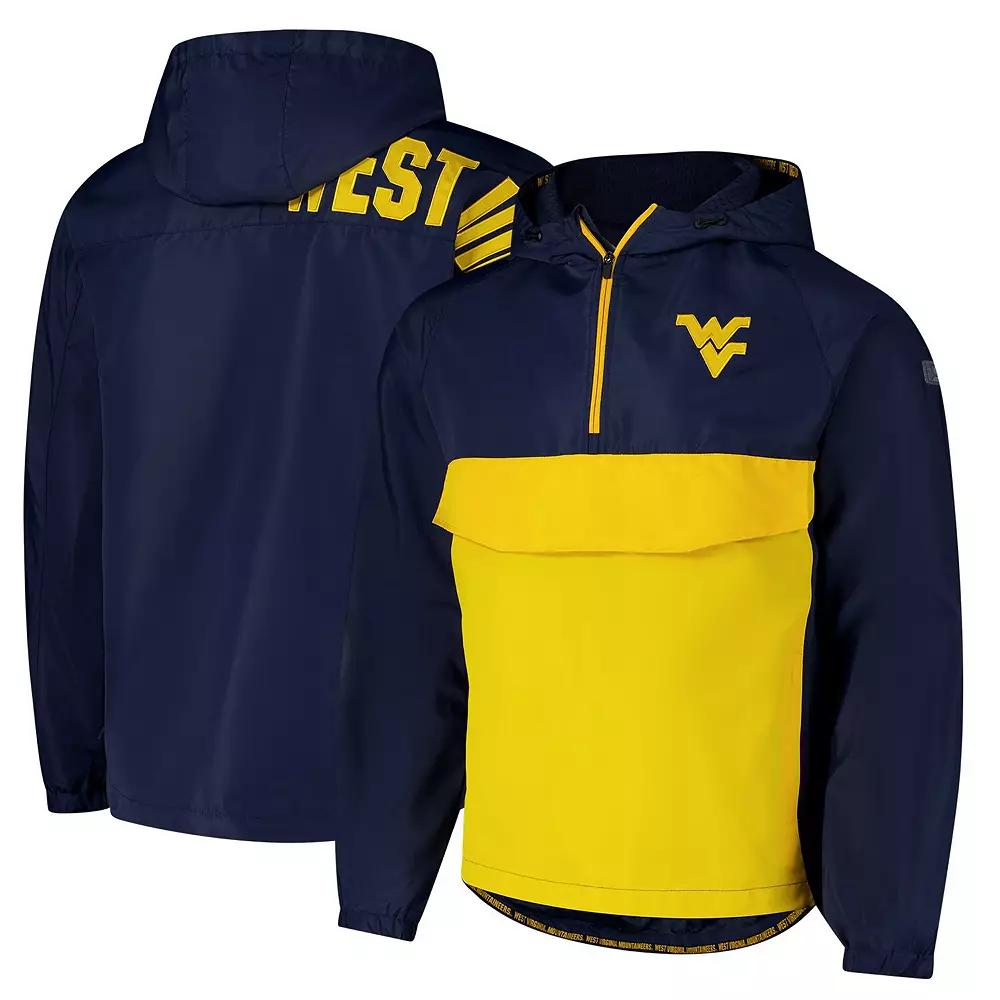 Men's Colosseum  Navy West Virginia Mountaineers Reloaded Anorak Half-Zip Jacket, Size: XL, Blue Product Image