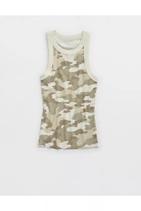 Aerie High Neck Tuckable Tank Top Women's Product Image