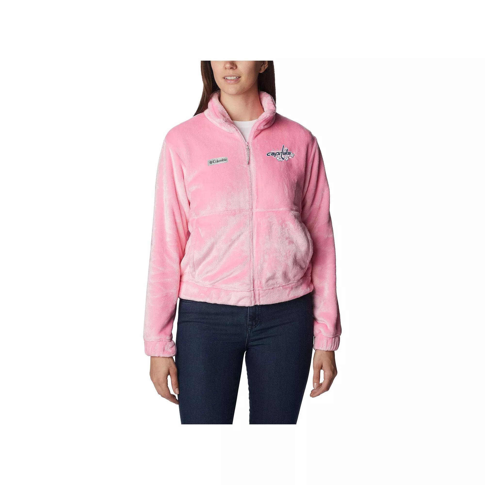 Women's Columbia Pink Washington Capitals Fire Side Full-Zip Jacket,  Product Image
